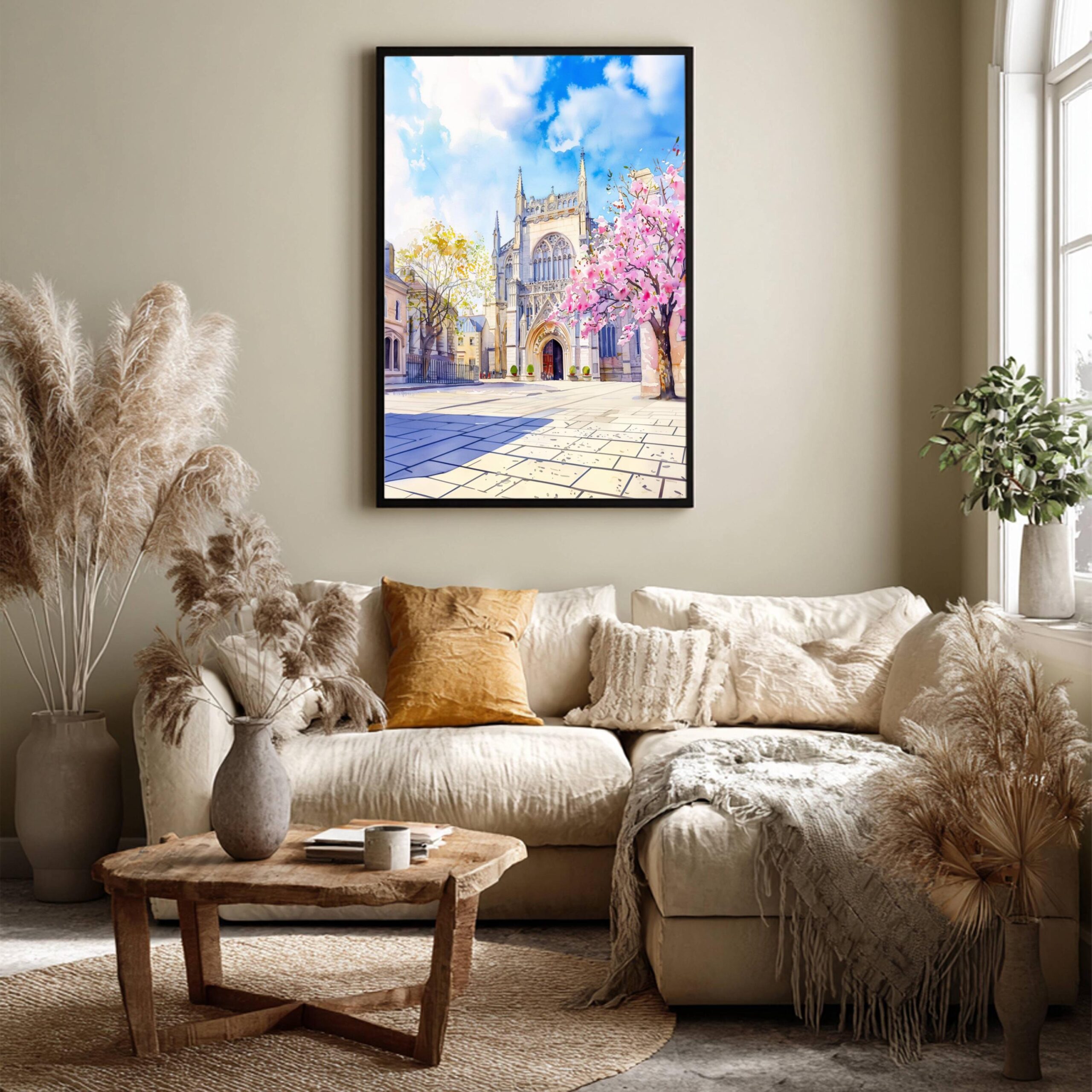 York Minster York England Watercolor: United Kingdom Travel Art Poster - Image 3