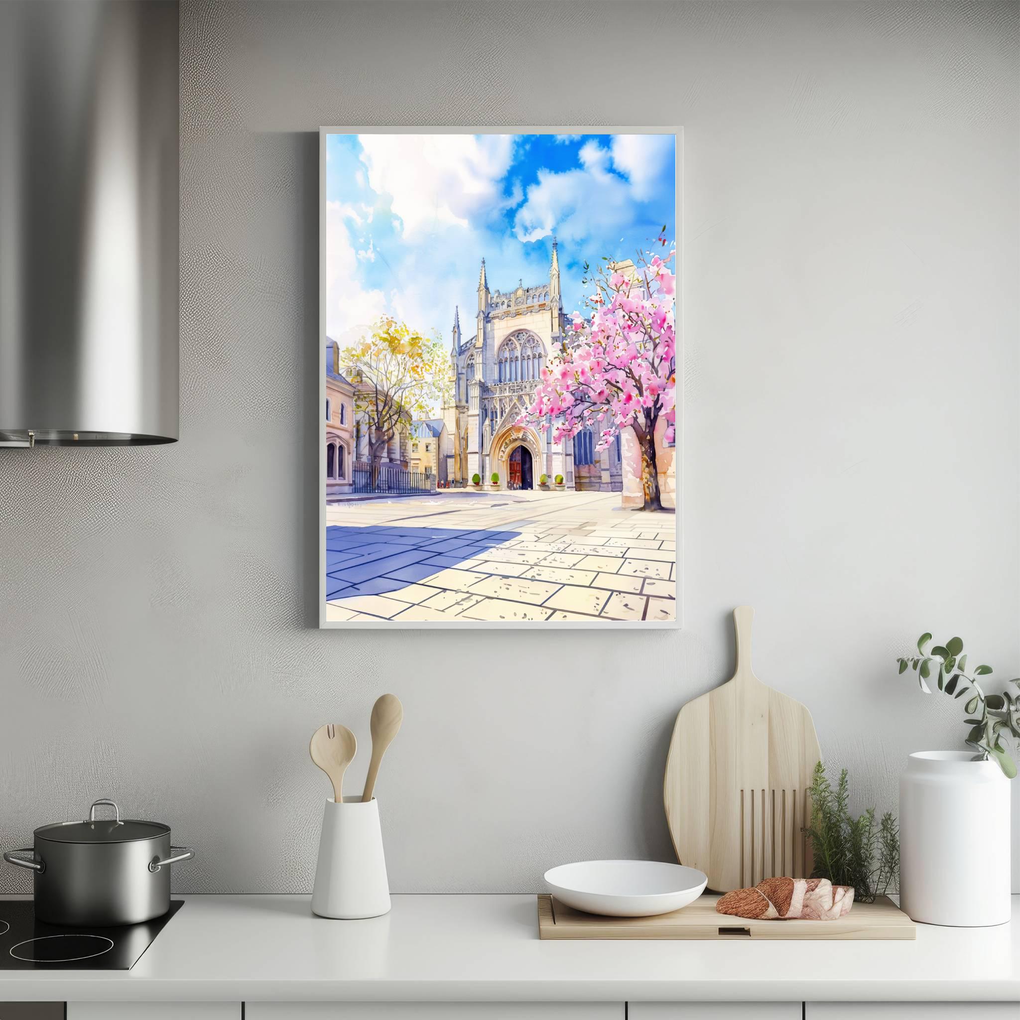 York Minster York England Watercolor: United Kingdom Travel Art Poster - Image 5