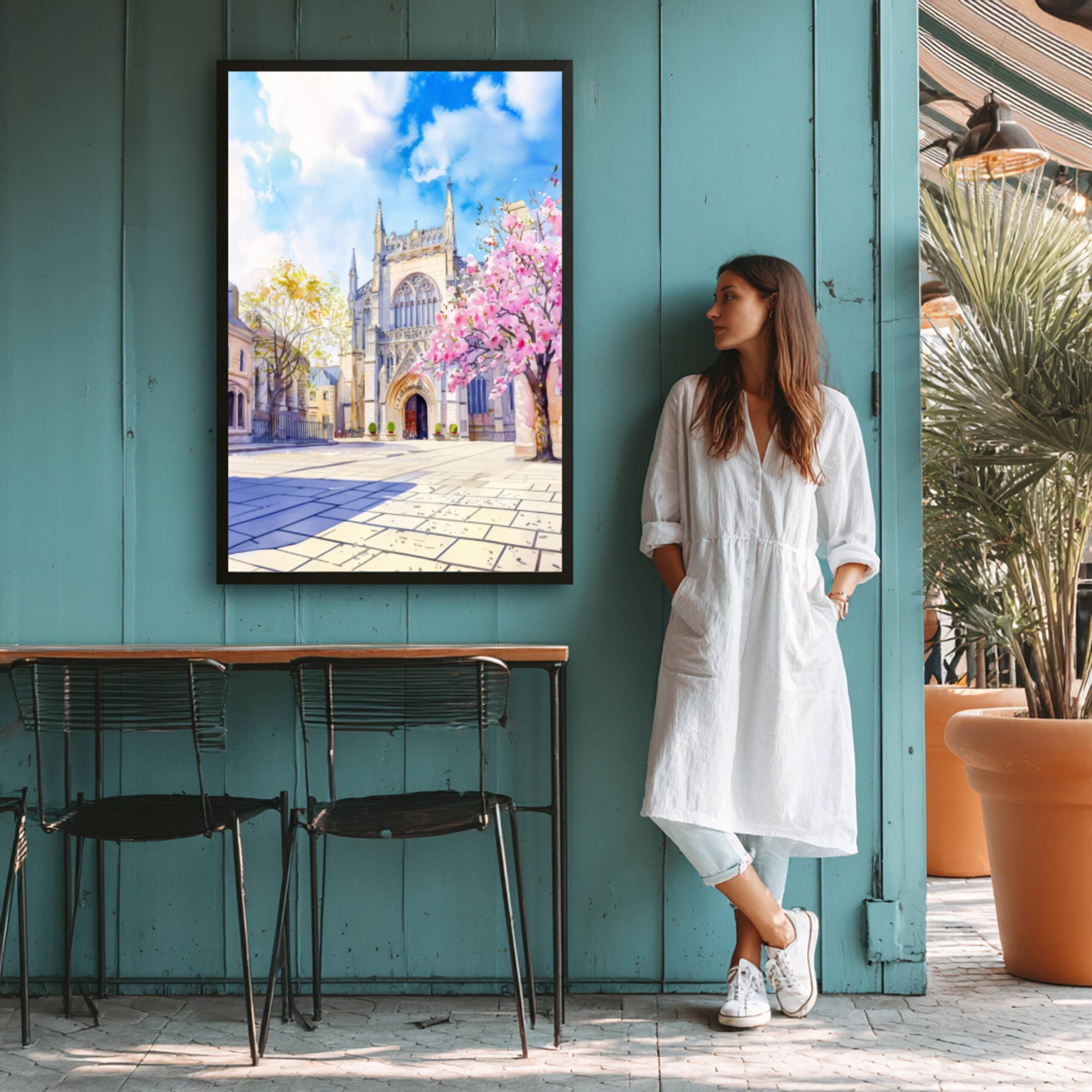 York Minster York England Watercolor: United Kingdom Travel Art Poster - Image 9
