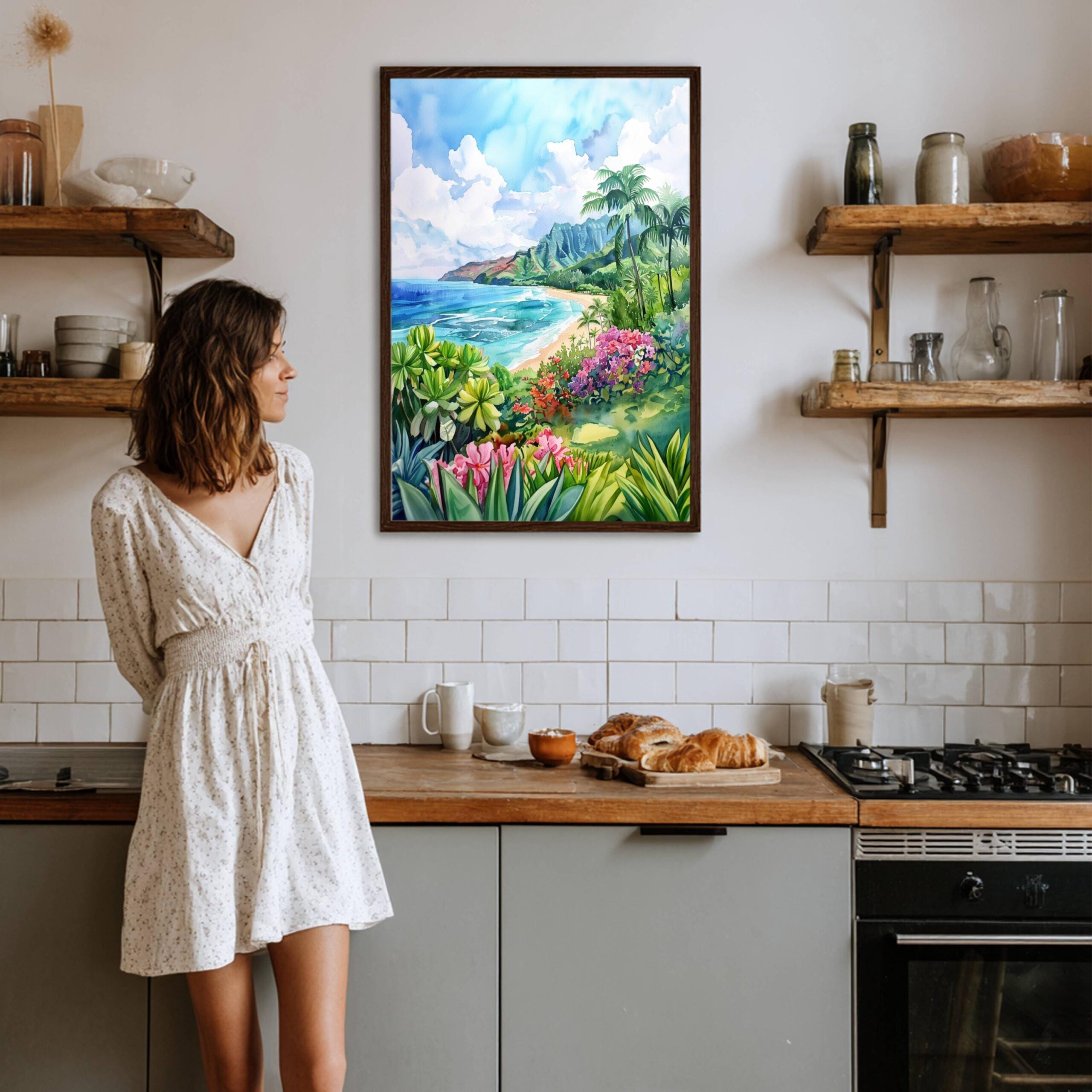 Kauai Island Hawaii United States of America Watercolor Print: Travel Art Poster - Image 8