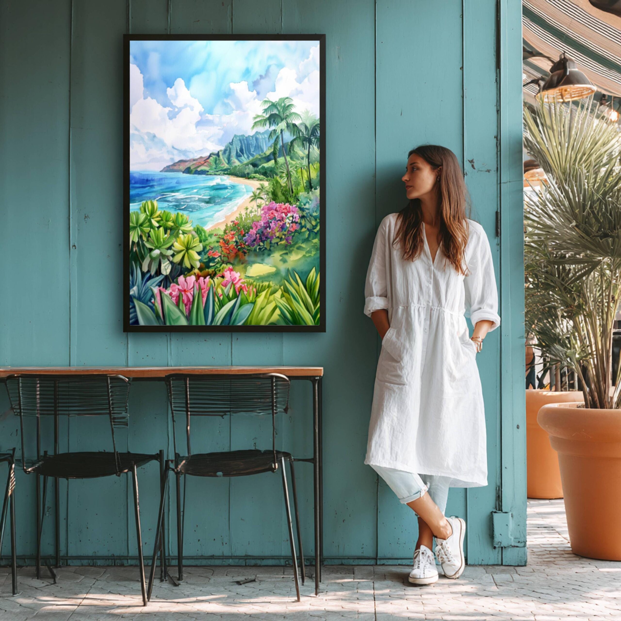 Kauai Island Hawaii United States of America Watercolor Print: Travel Art Poster - Image 9