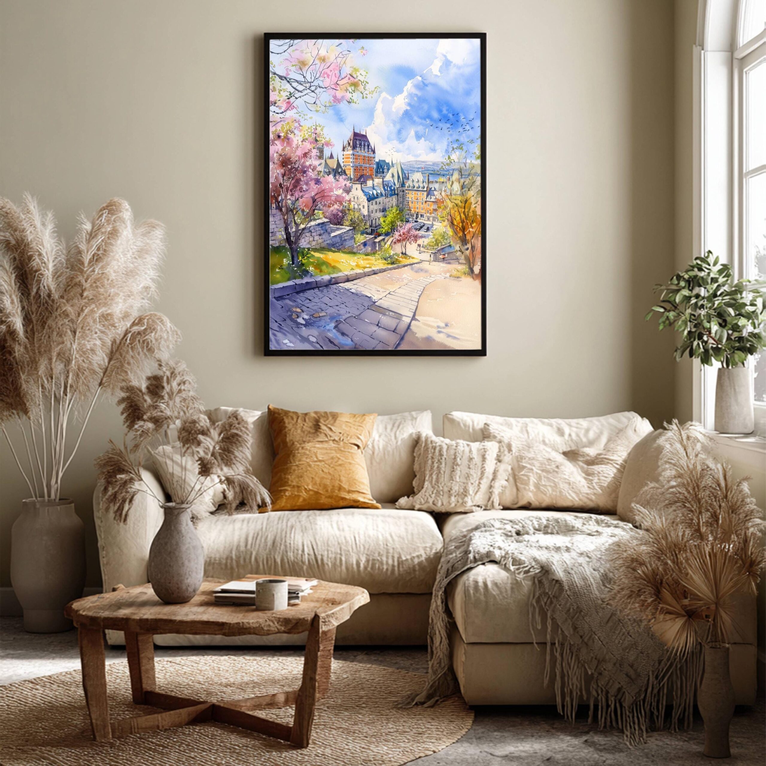 Quebec Canada North America Watercolor Print: Travel Art Poster - Image 3