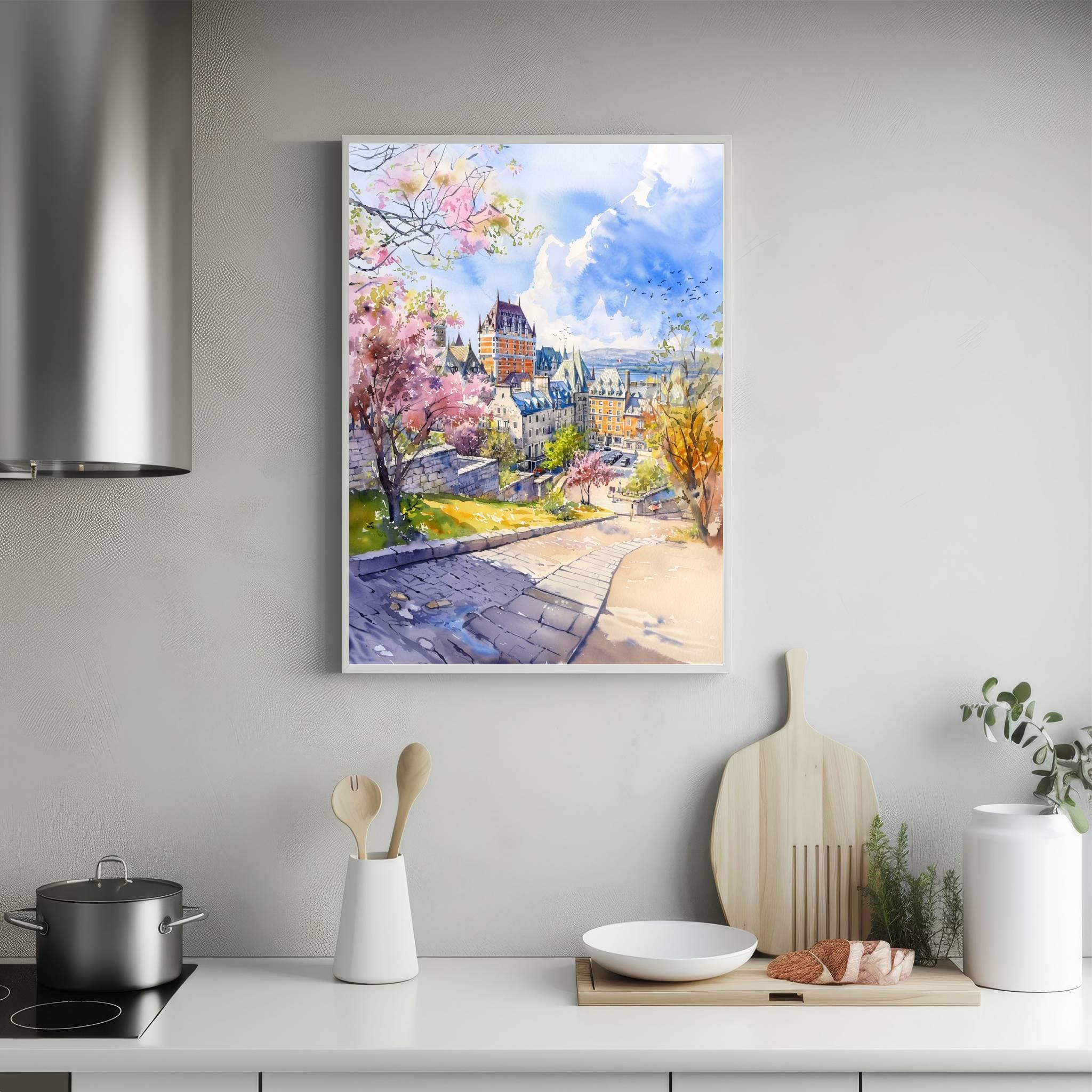 Quebec Canada North America Watercolor Print: Travel Art Poster - Image 5