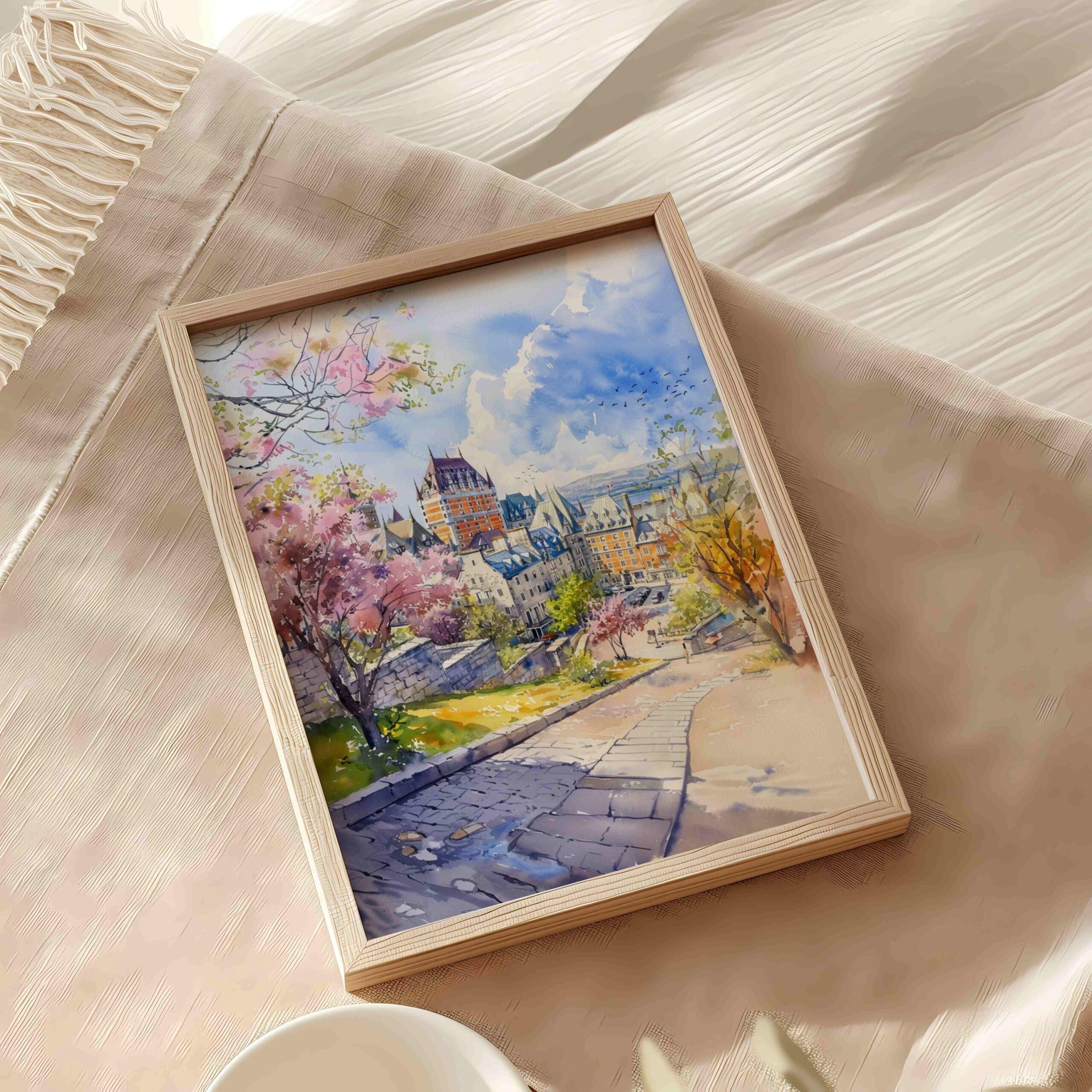 Quebec Canada North America Watercolor Print: Travel Art Poster - Image 6