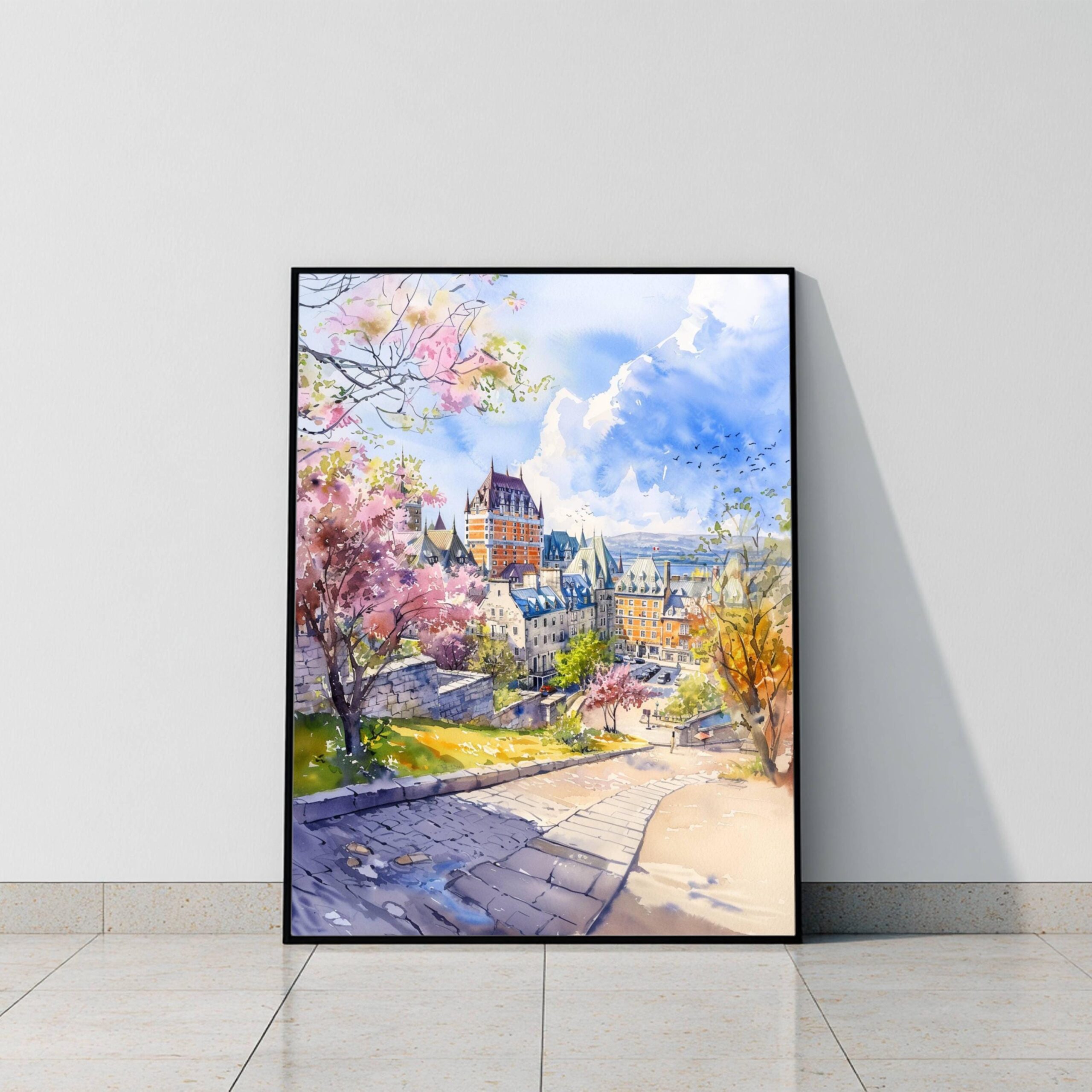 Quebec Canada North America Watercolor Print: Travel Art Poster - Image 10
