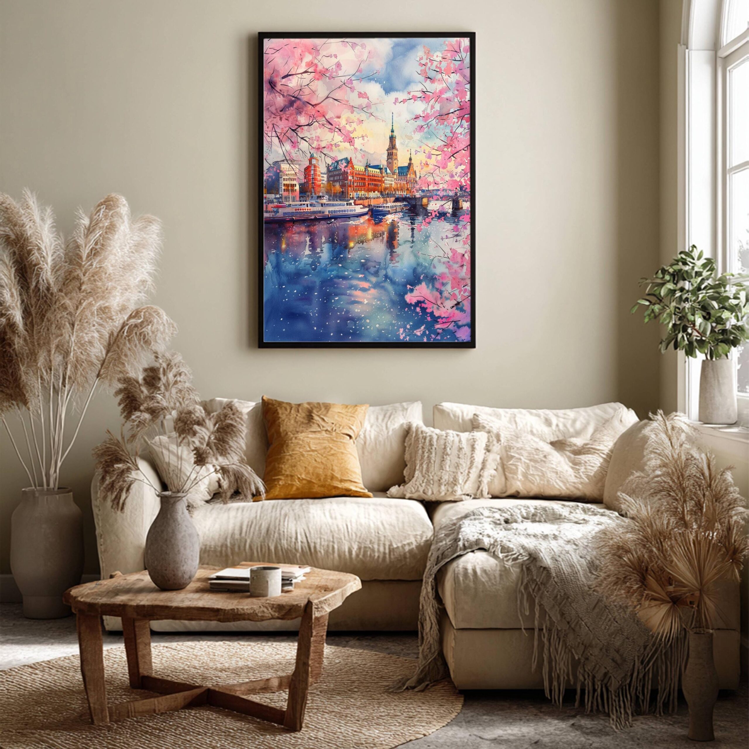 Hamburg Germany Watercolor Print: European Art Travel Poster - Image 3