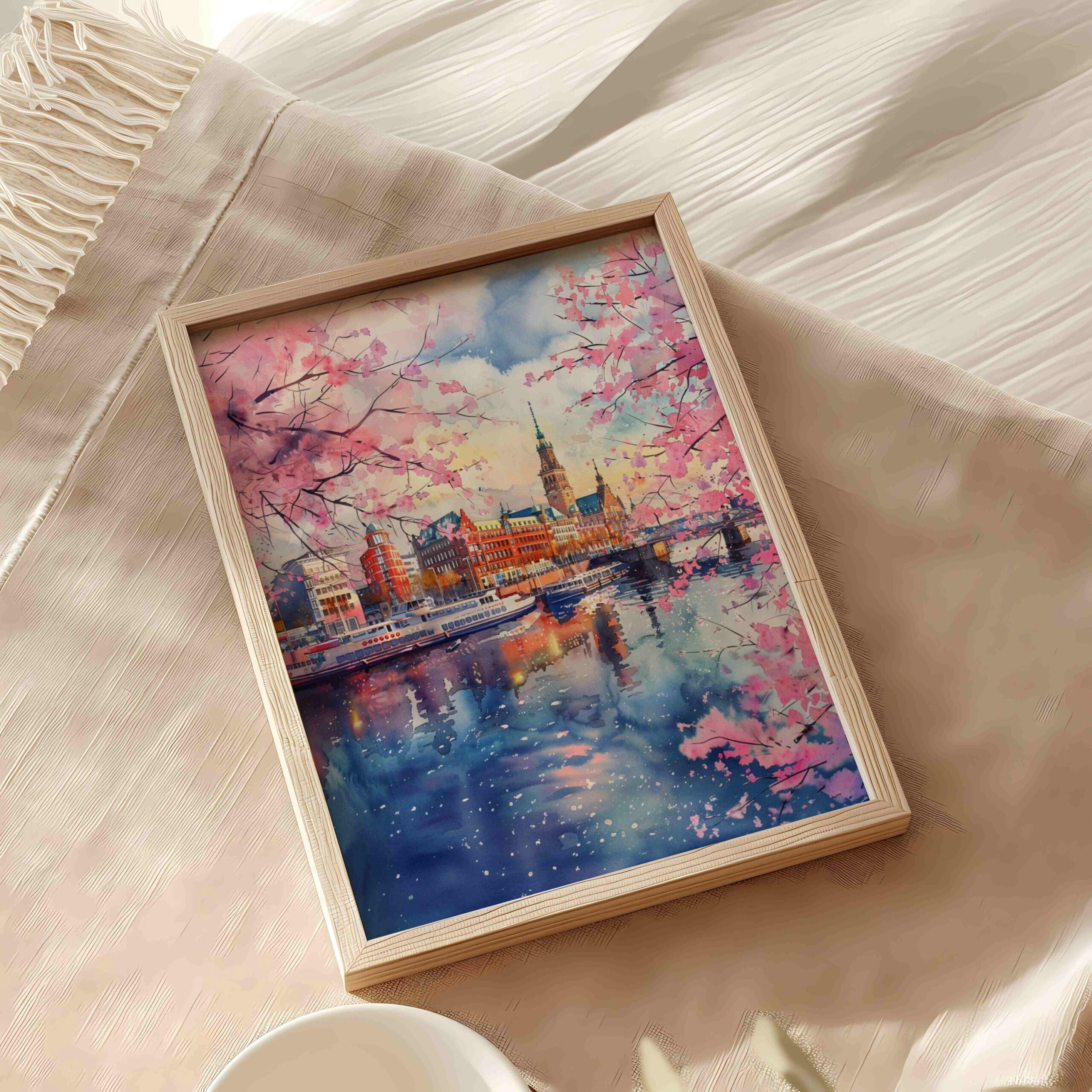 Hamburg Germany Watercolor Print: European Art Travel Poster - Image 6