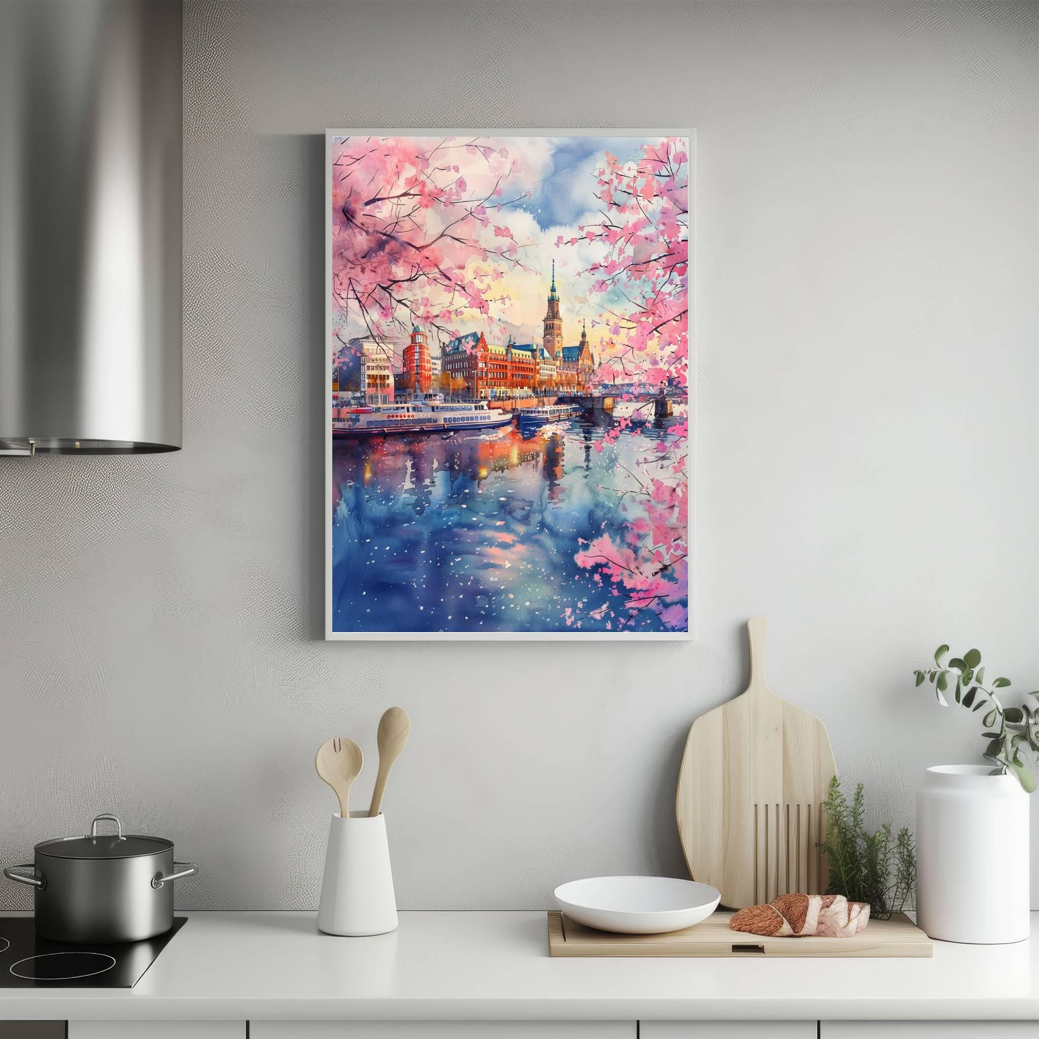 Hamburg Germany Watercolor Print: European Art Travel Poster - Image 5