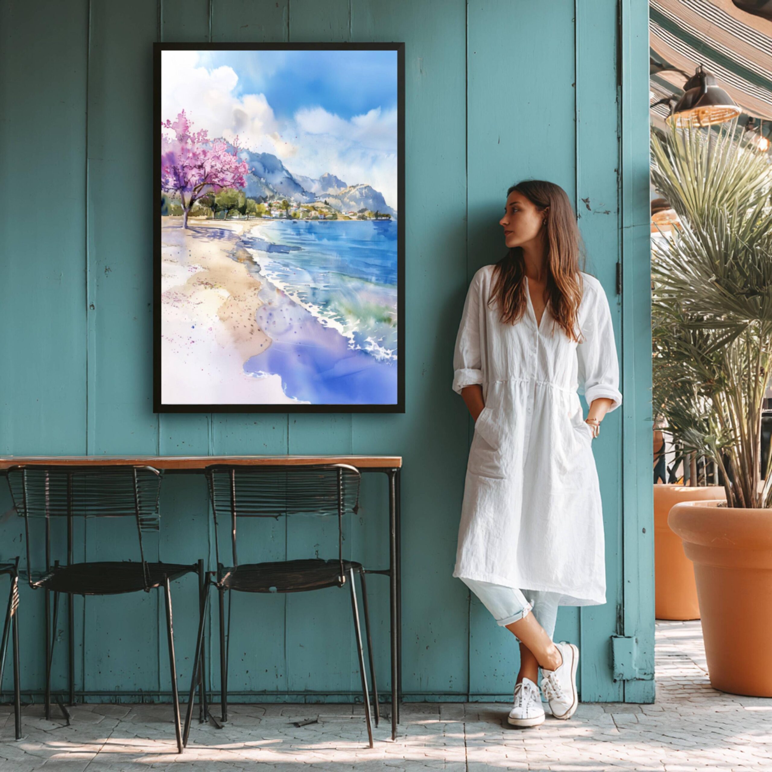 Marmaris Turkey Watercolor Print: Europe Travel Art Poster - Image 9