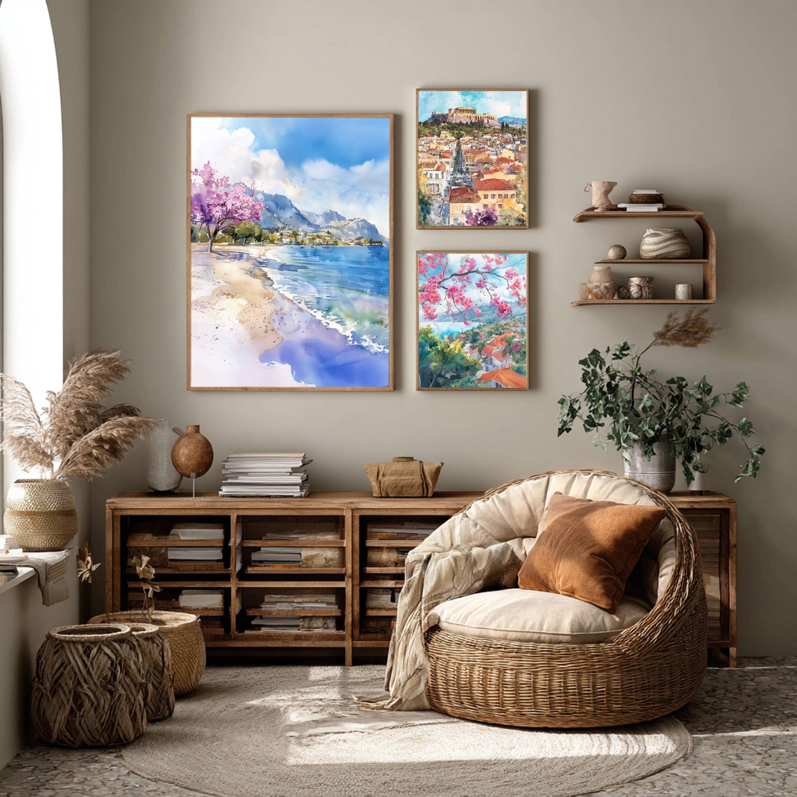 Marmaris Turkey Watercolor Print: Europe Travel Art Poster - Image 2