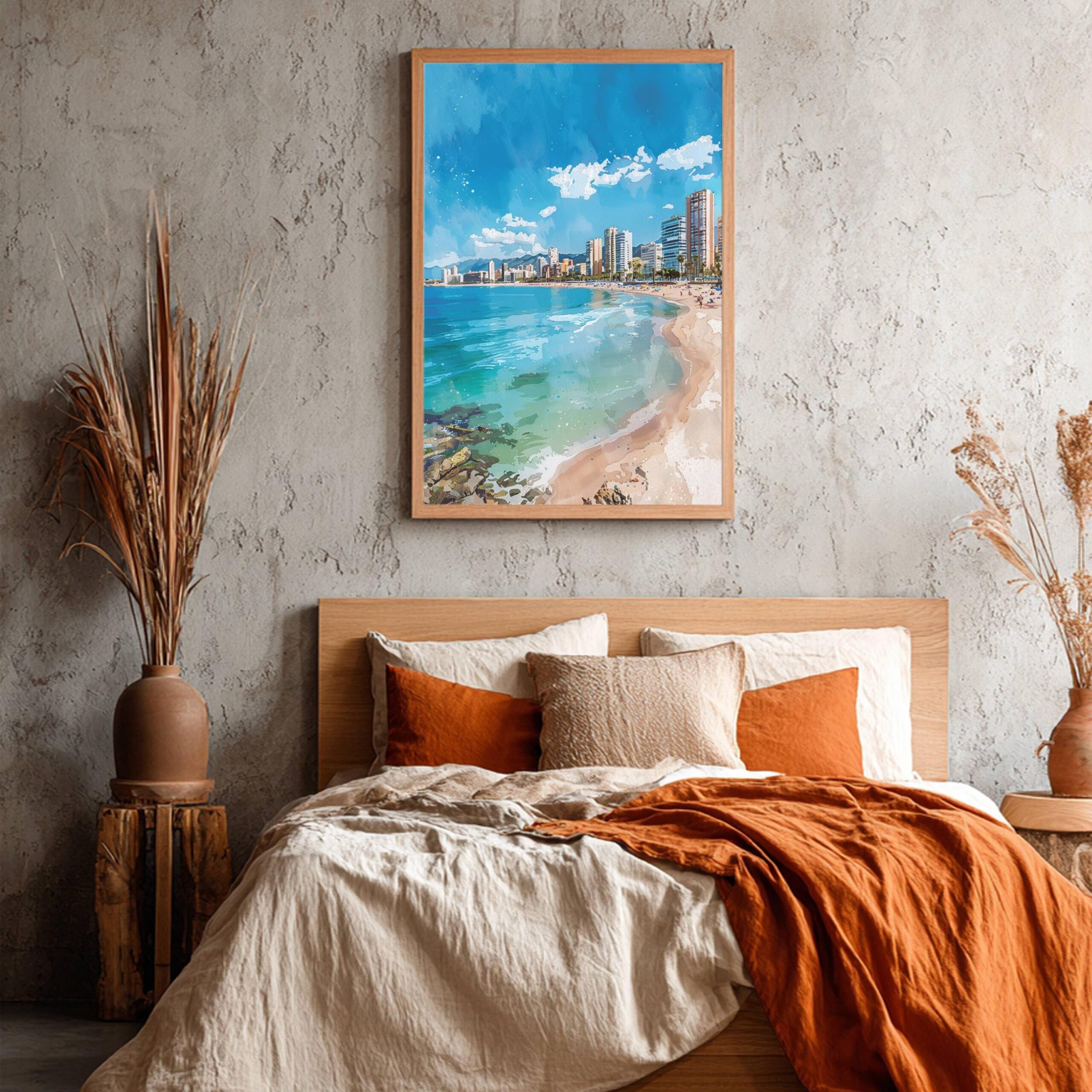 Benidorm Spain Watercolor Print: Spanish Travel Art Poster - Image 4