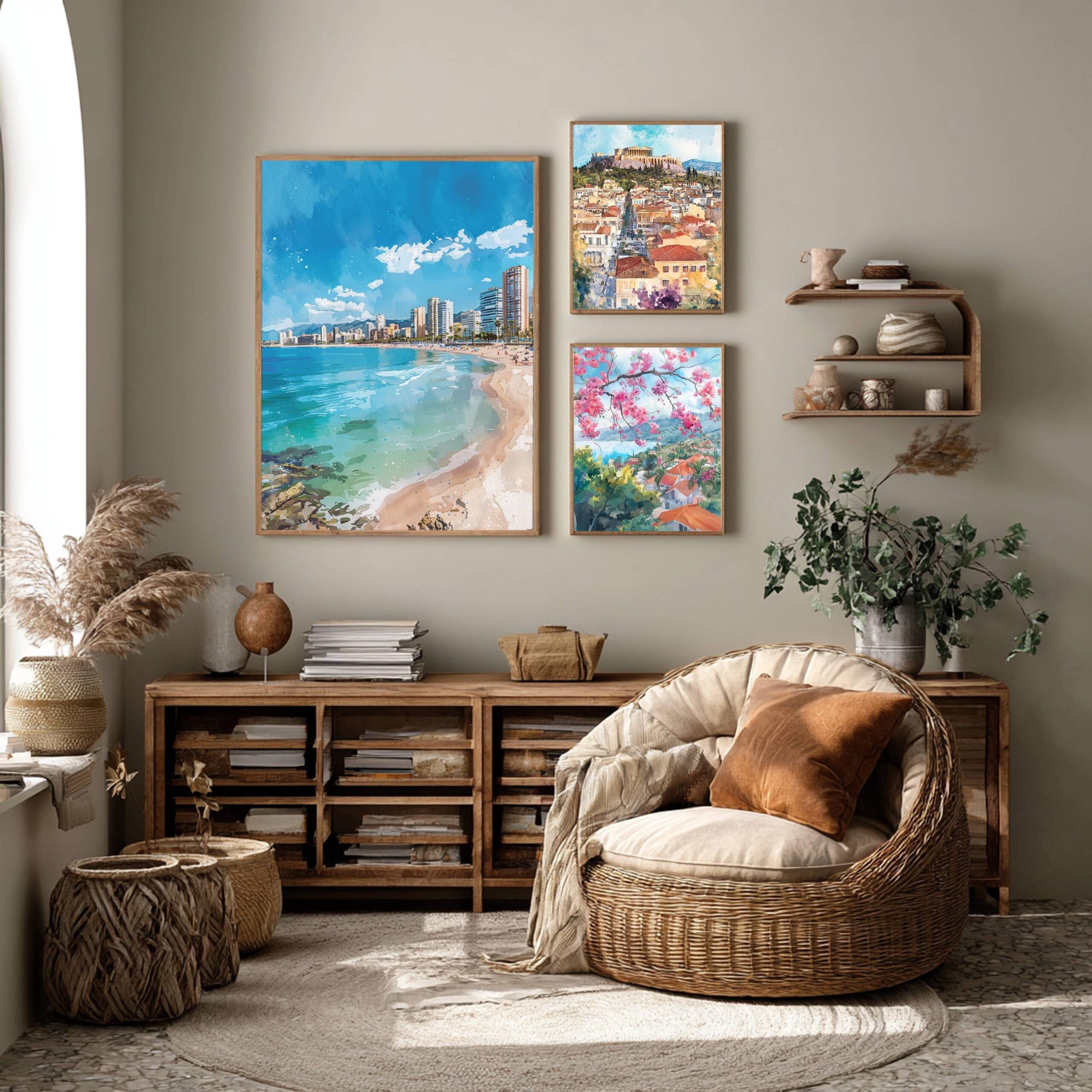 Benidorm Spain Watercolor Print: Spanish Travel Art Poster - Image 2