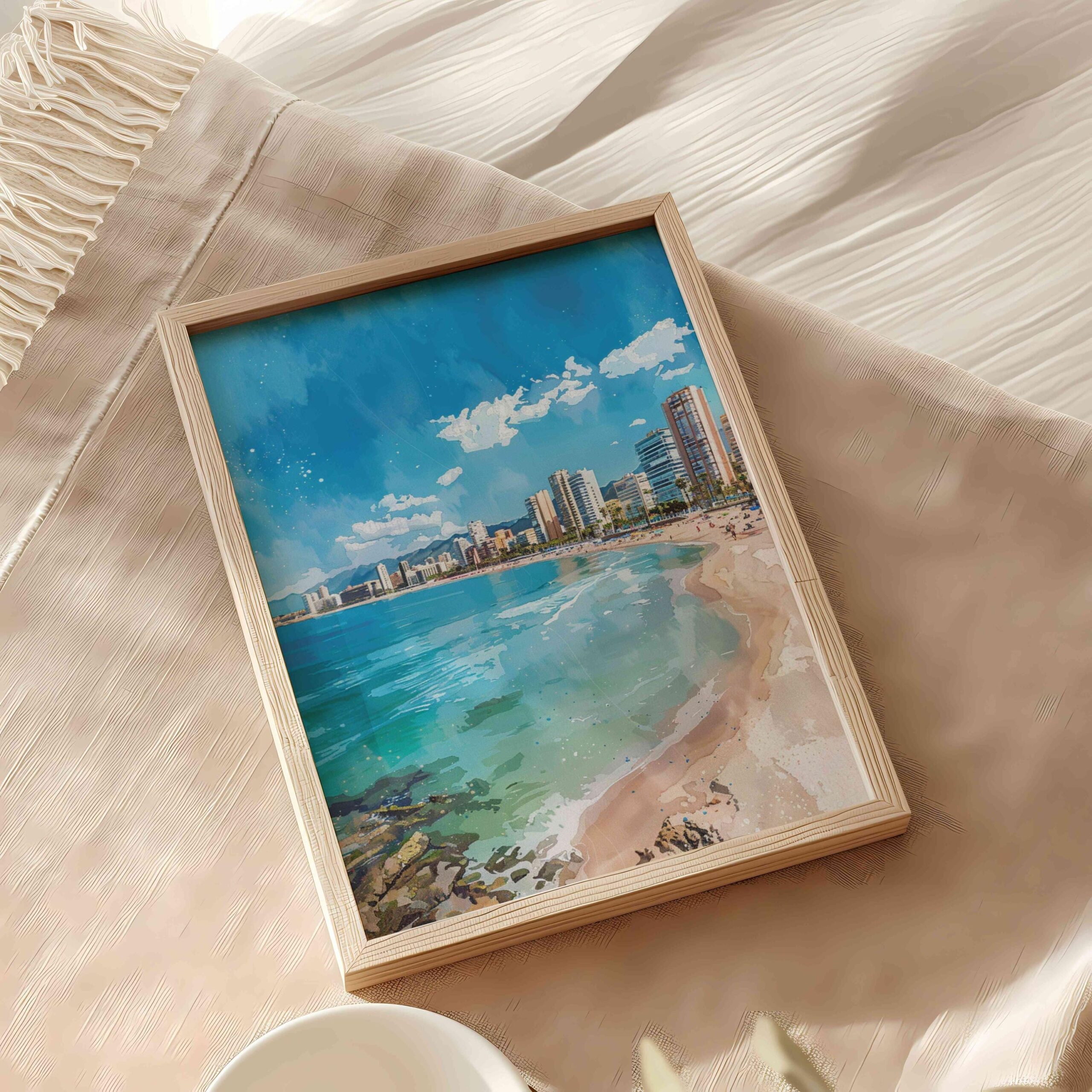 Benidorm Spain Watercolor Print: Spanish Travel Art Poster - Image 6