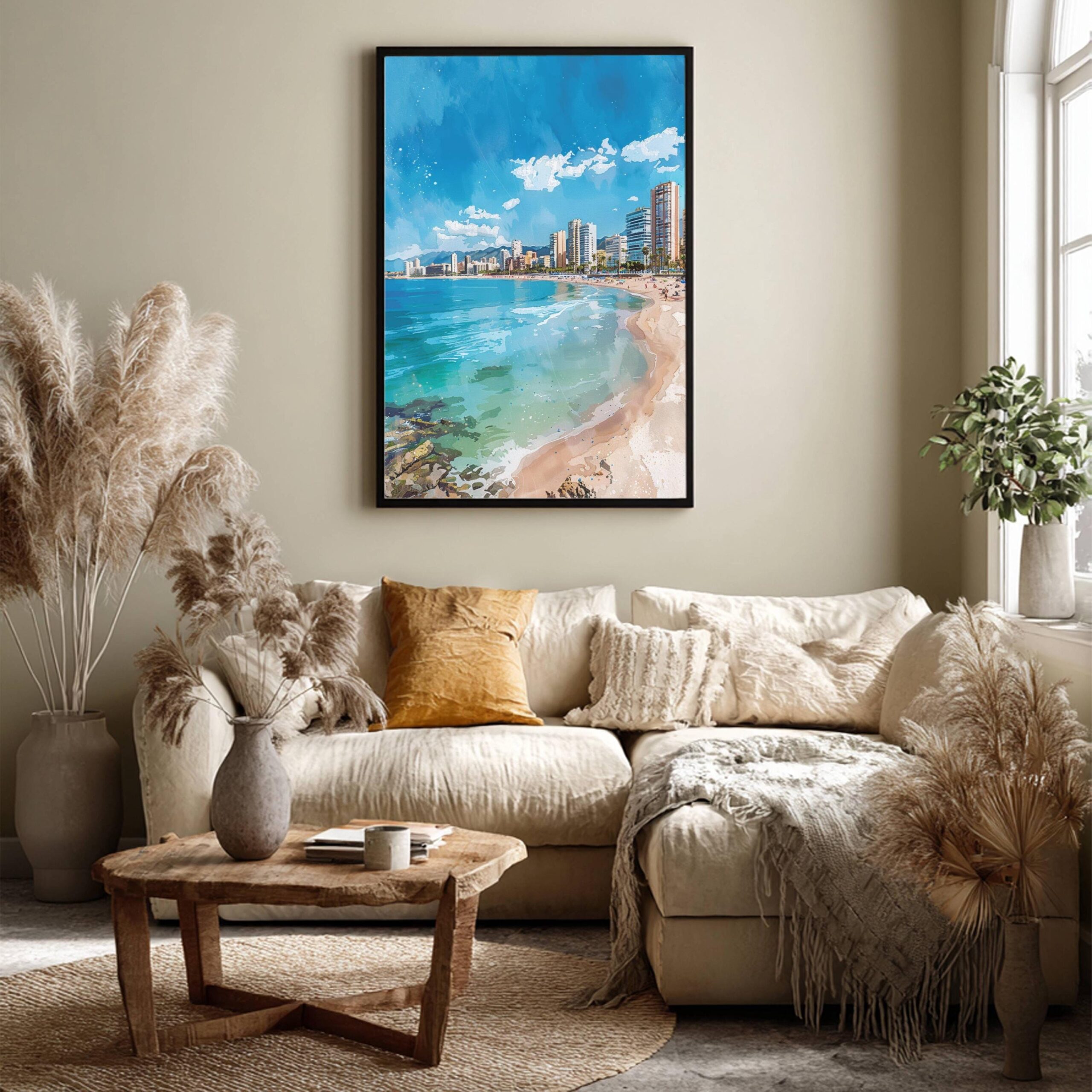 Benidorm Spain Watercolor Print: Spanish Travel Art Poster - Image 5