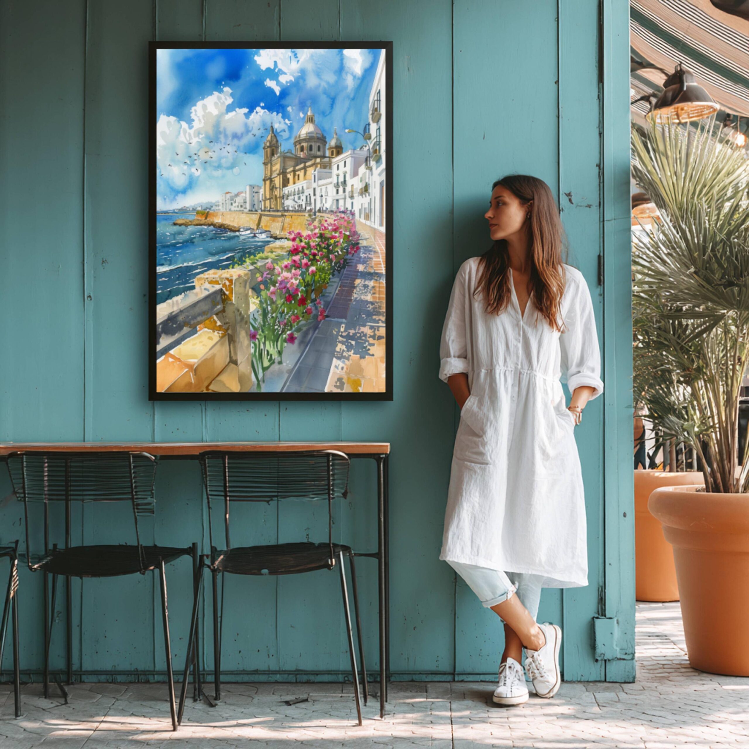 Cádiz Spain Watercolor Print: Spanish Travel Art Poster - Image 8