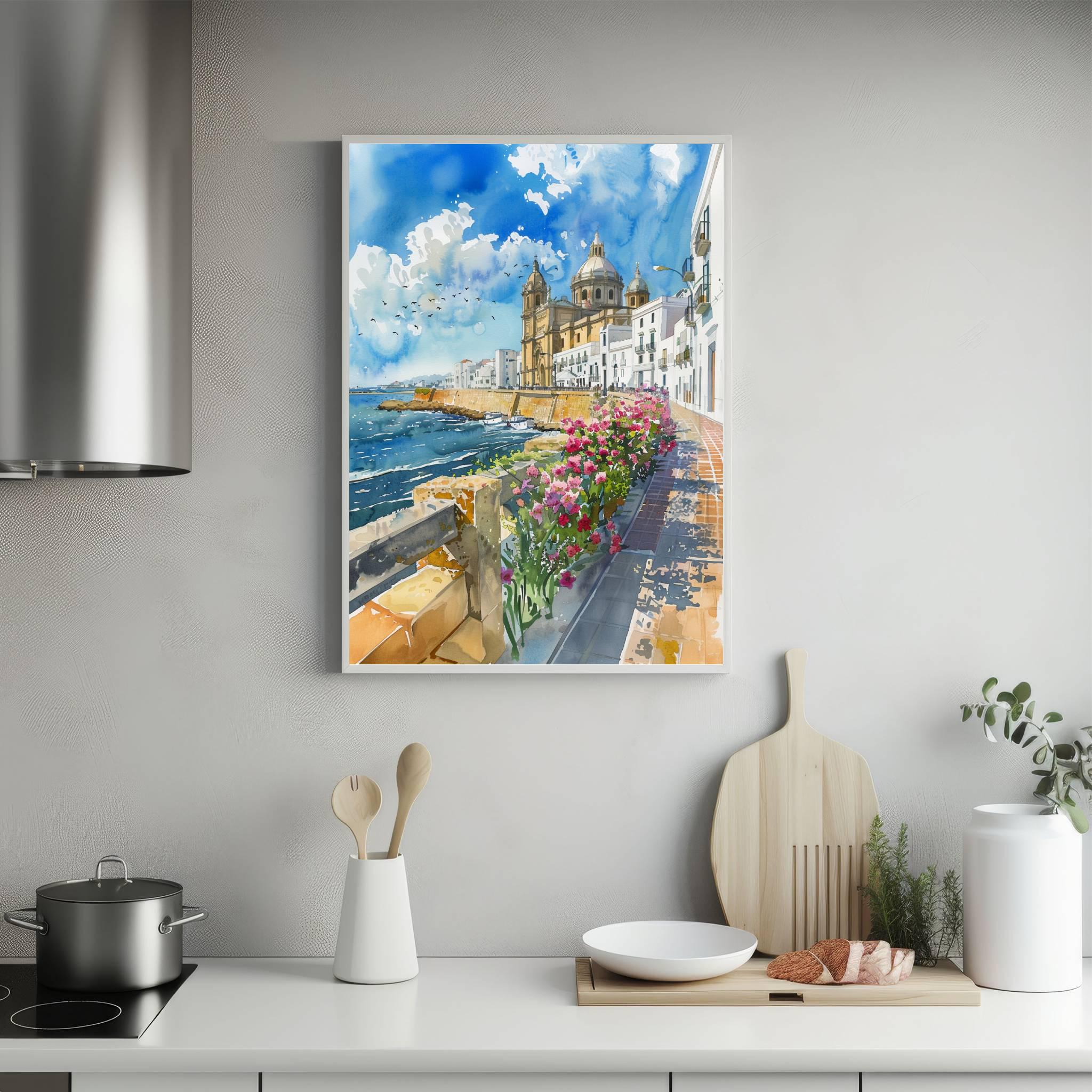 Cádiz Spain Watercolor Print: Spanish Travel Art Poster - Image 5