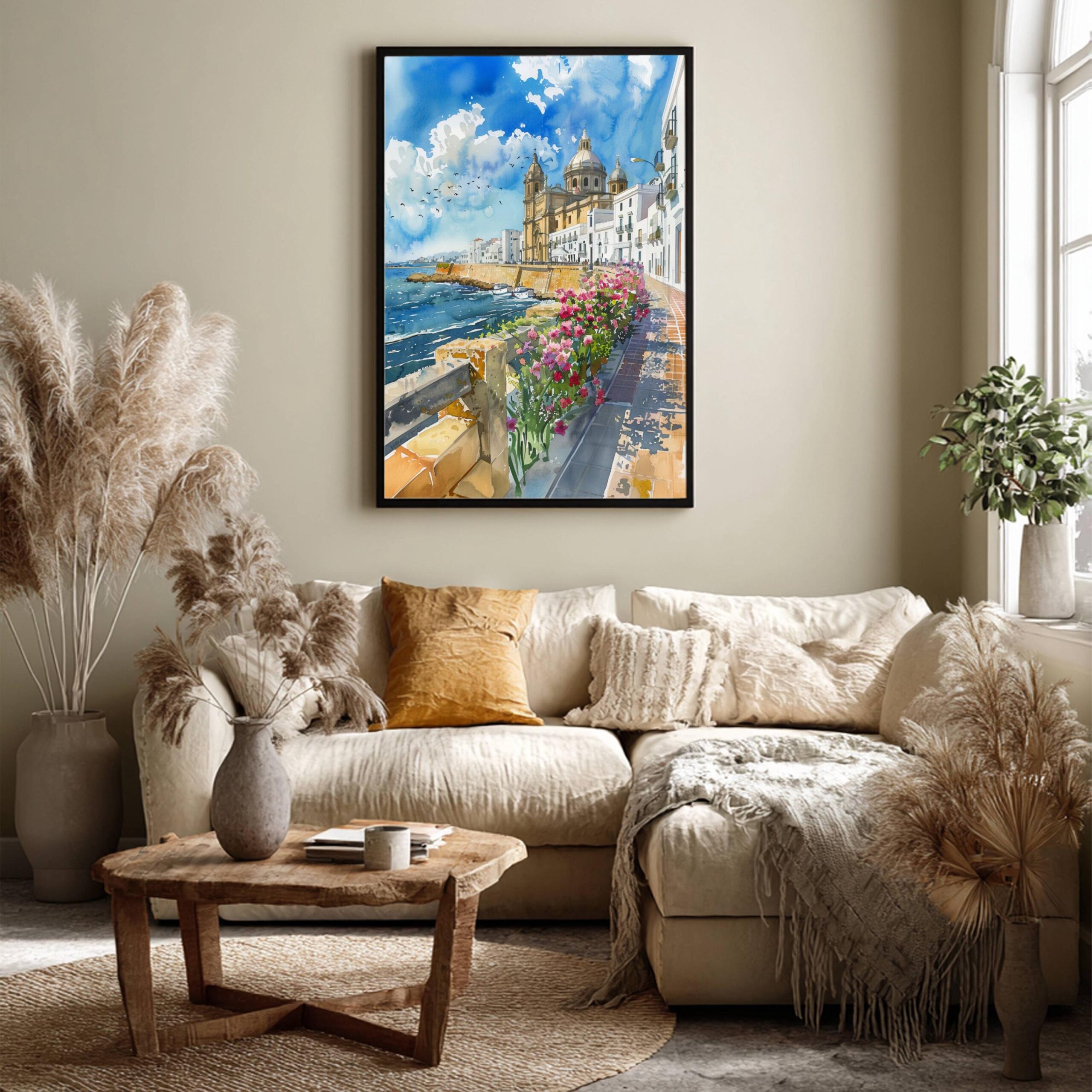 Cádiz Spain Watercolor Print: Spanish Travel Art Poster - Image 3