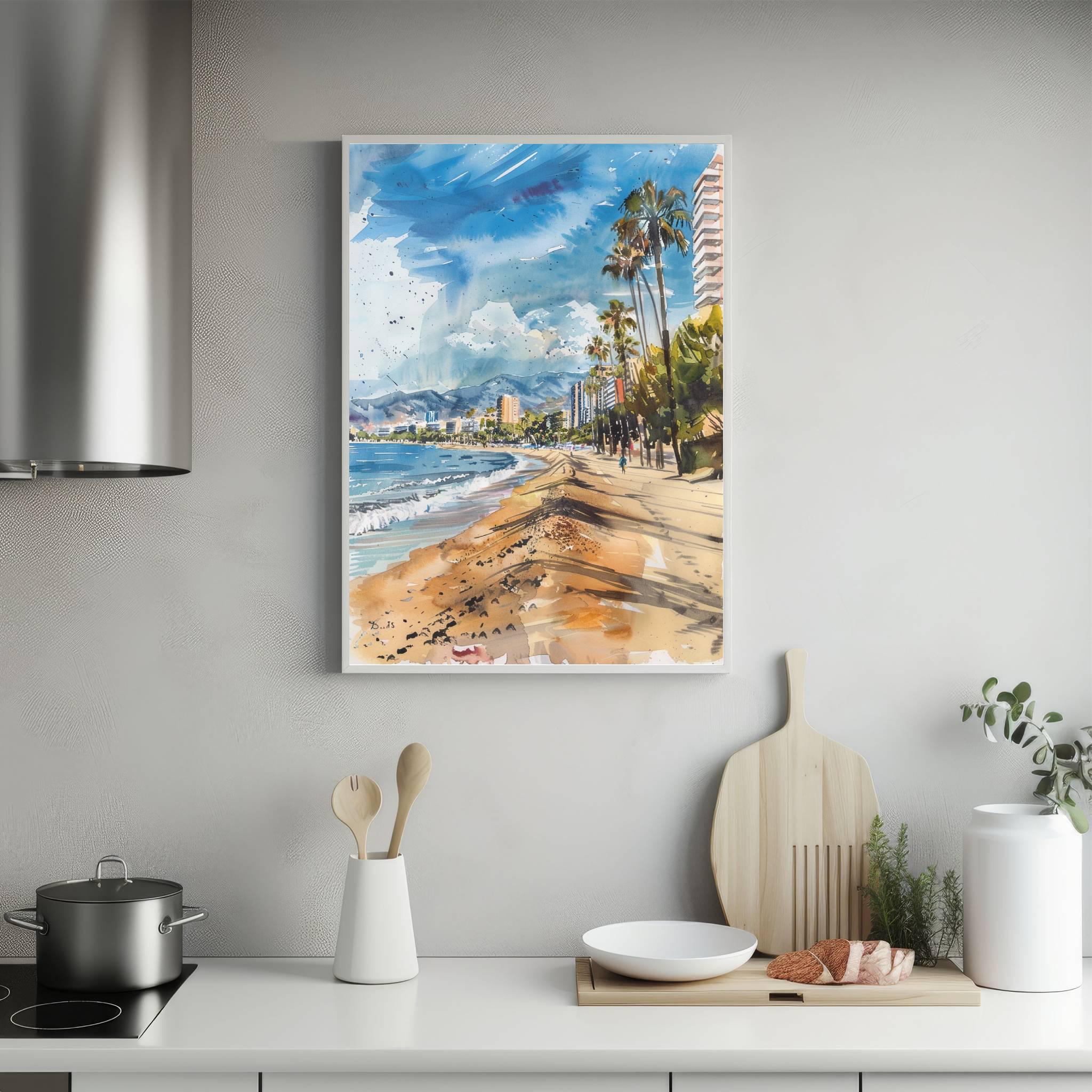 Torremolinos Spain Watercolor Print: Spanish Travel Art Poster - Image 3