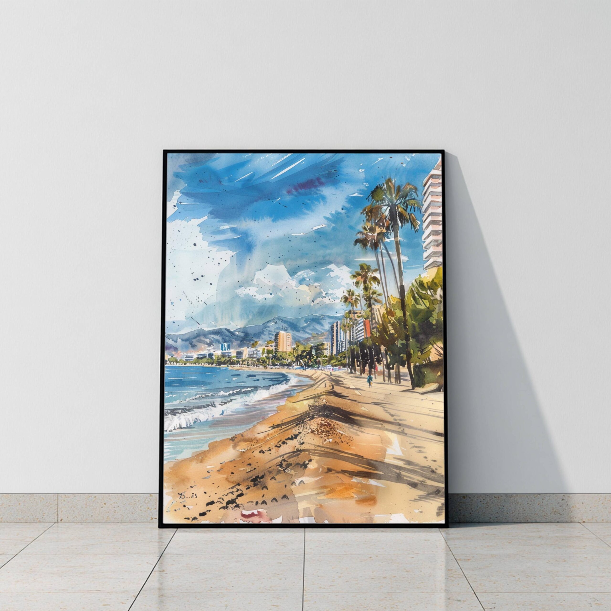 Torremolinos Spain Watercolor Print: Spanish Travel Art Poster - Image 10