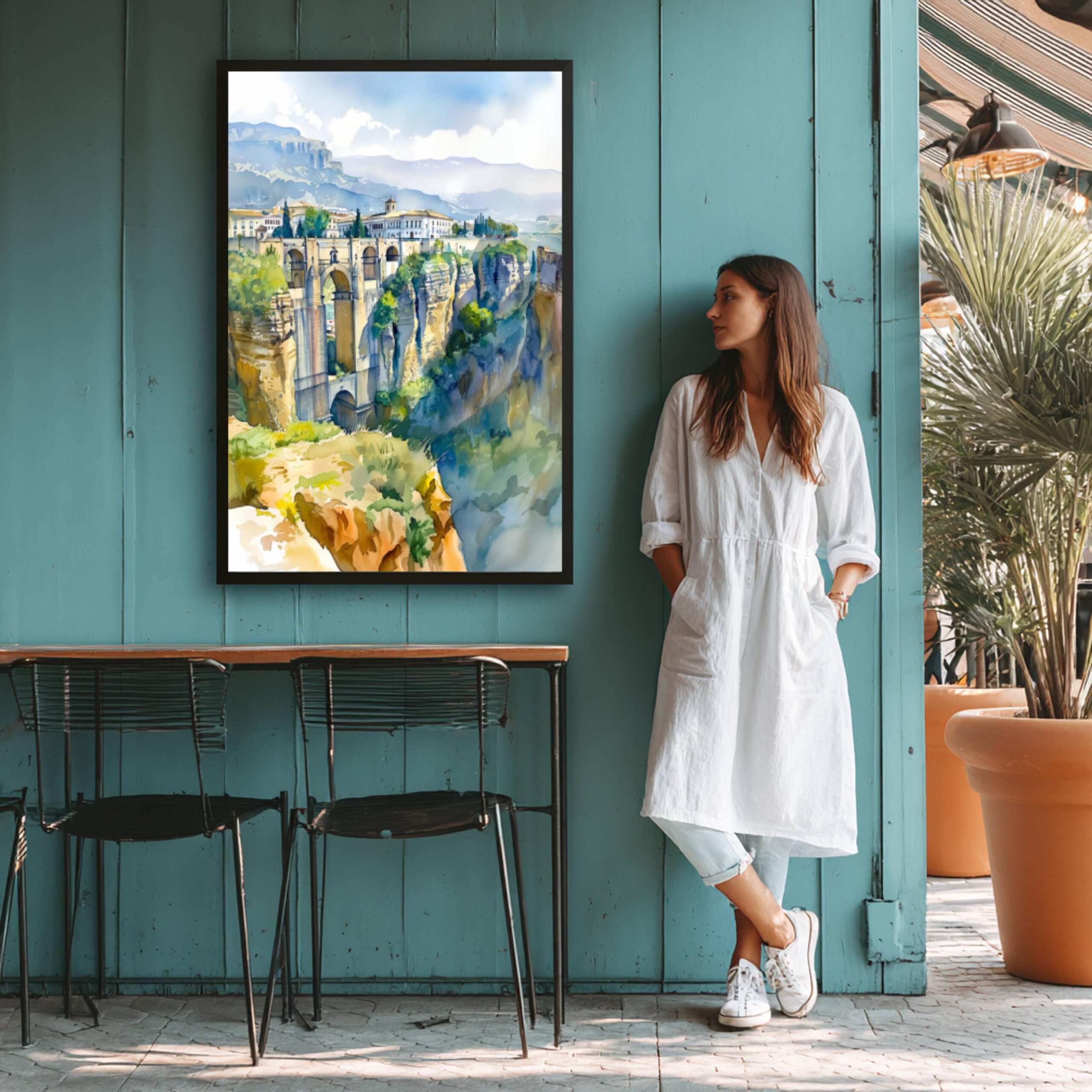 Ronda Spain Watercolor Print: Spanish Travel Art Poster - Image 8