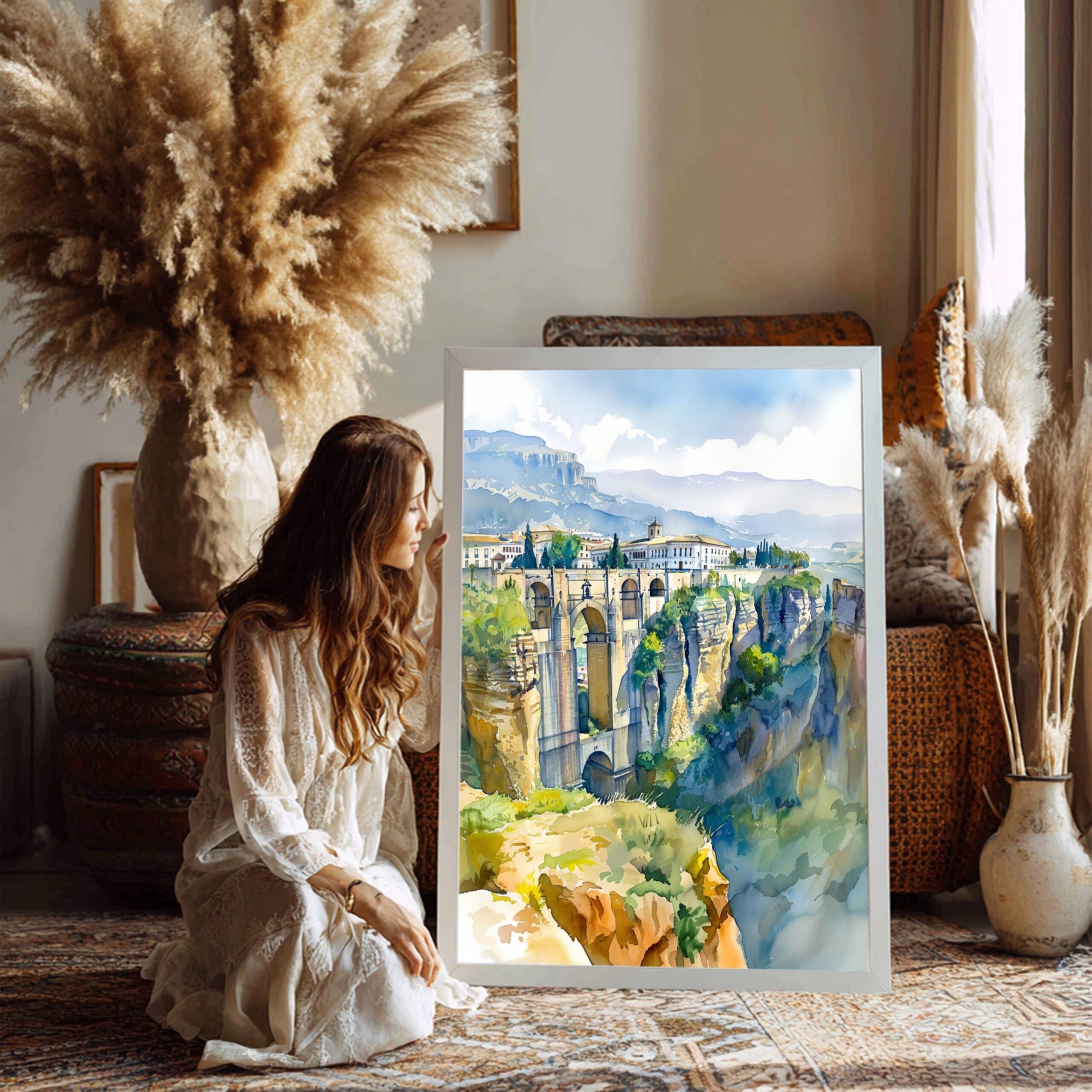 Ronda Spain Watercolor Print: Spanish Travel Art Poster - Image 10