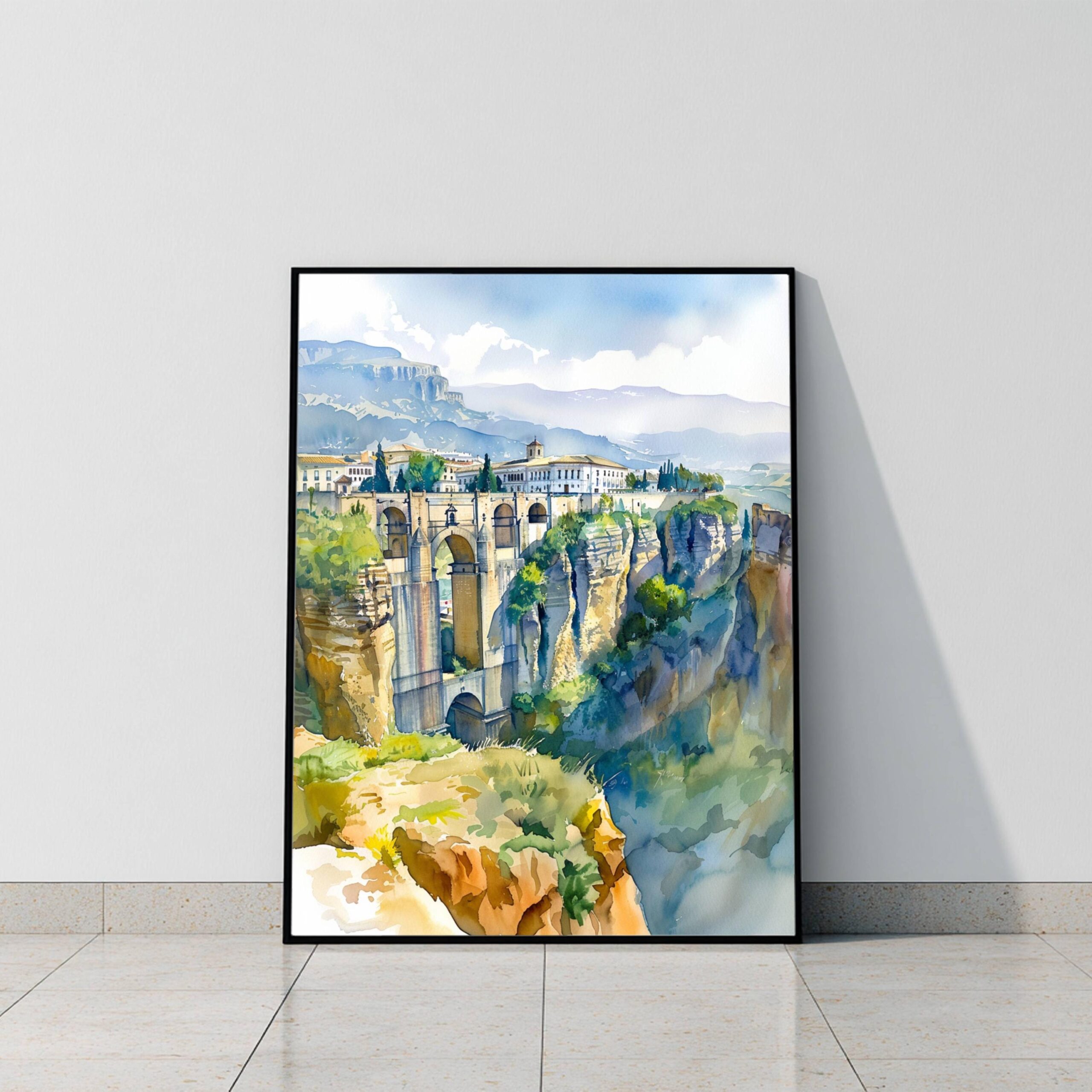 Ronda Spain Watercolor Print: Spanish Travel Art Poster - Image 7