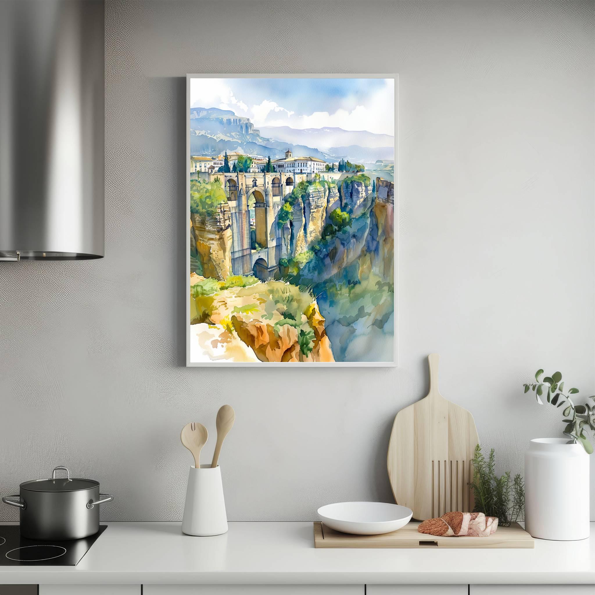 Ronda Spain Watercolor Print: Spanish Travel Art Poster - Image 5