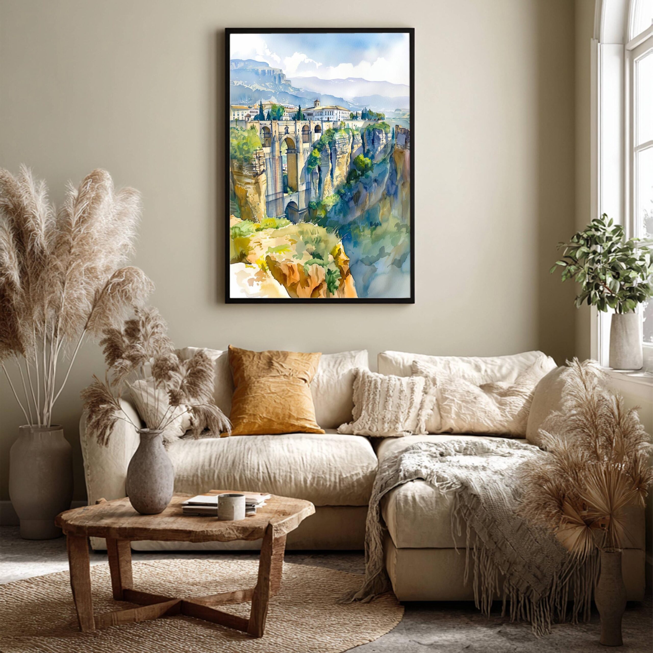 Ronda Spain Watercolor Print: Spanish Travel Art Poster - Image 3