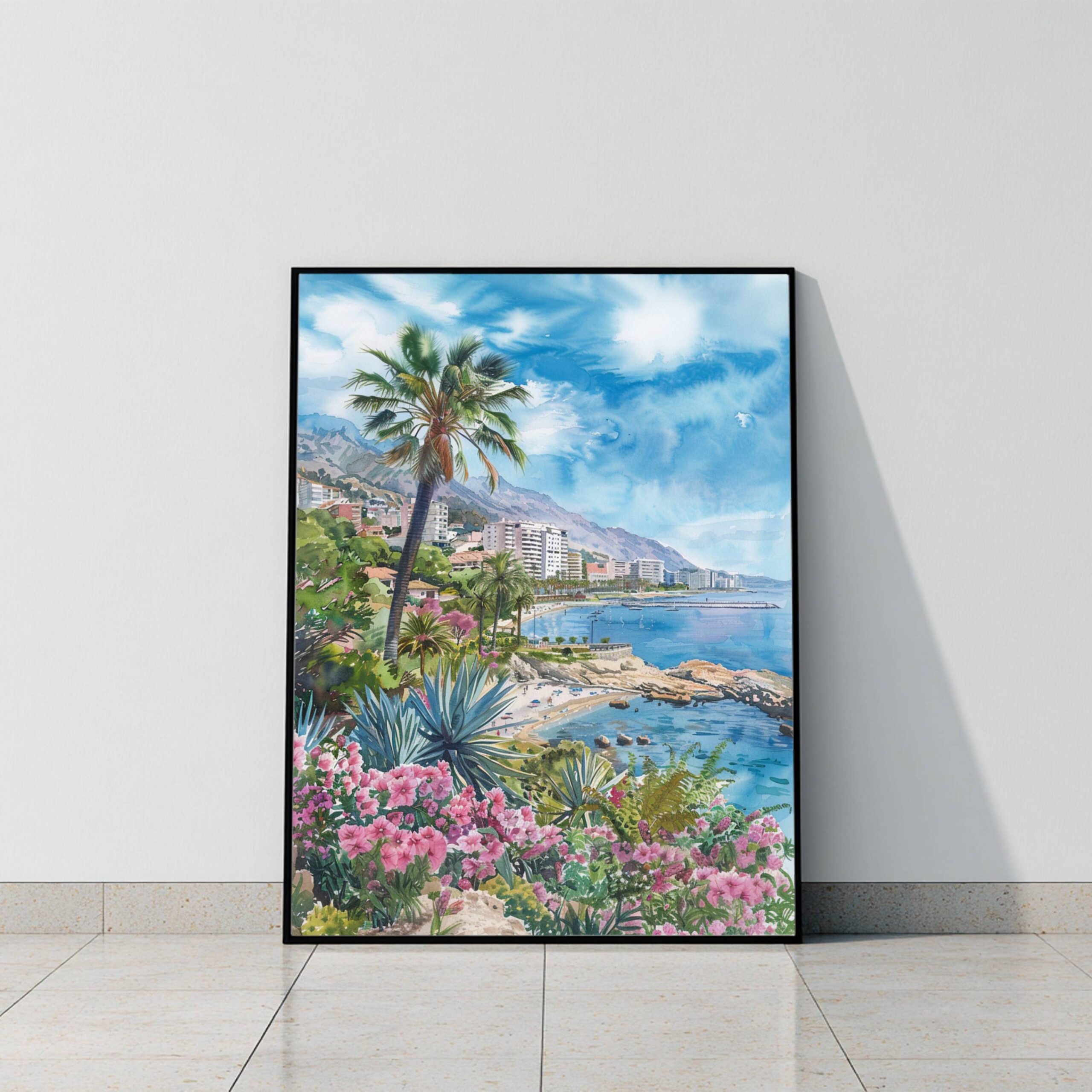 Benalmádena Spain Watercolor Print: Spanish Travel Art Poster - Image 7