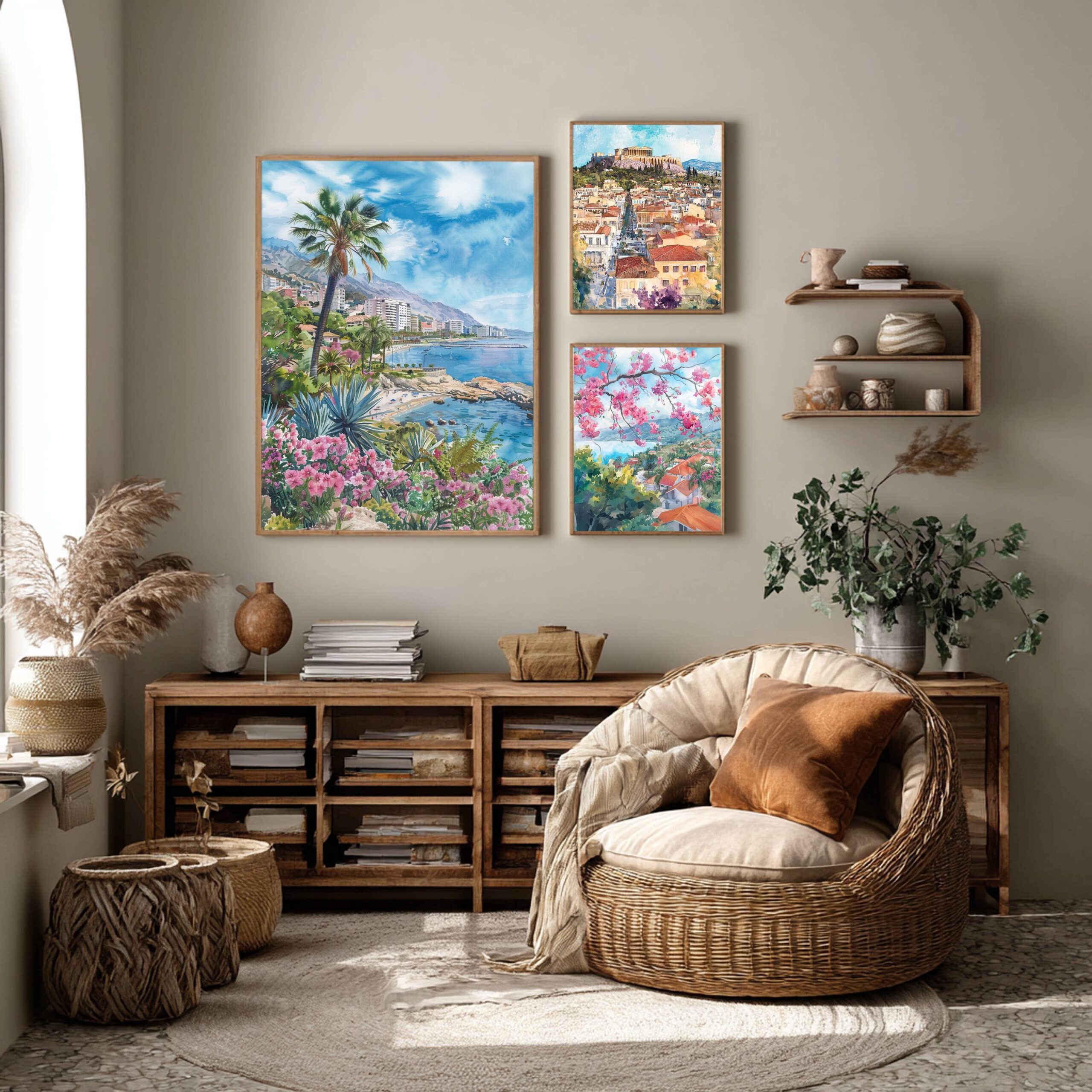 Benalmádena Spain Watercolor Print: Spanish Travel Art Poster - Image 2