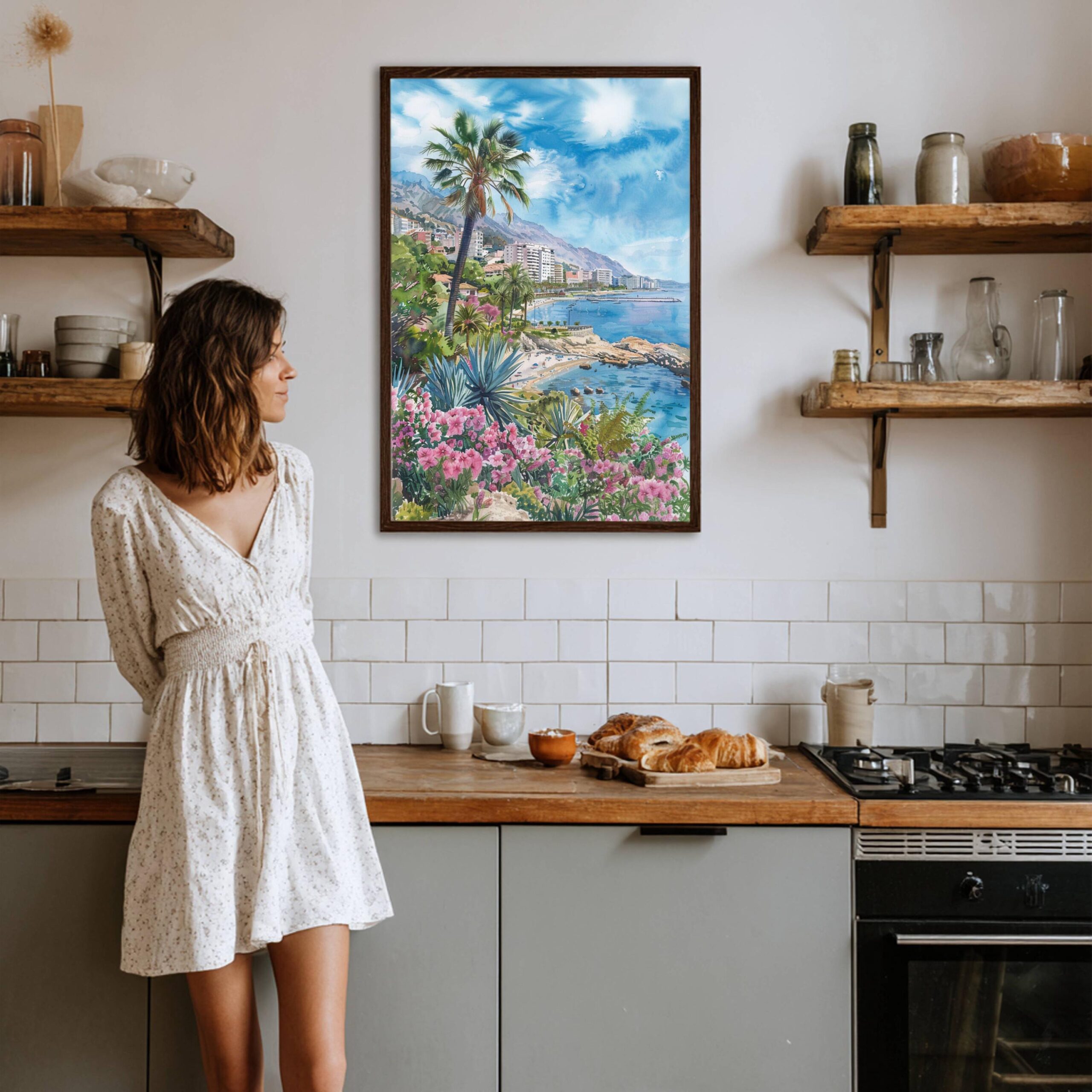 Benalmádena Spain Watercolor Print: Spanish Travel Art Poster - Image 9