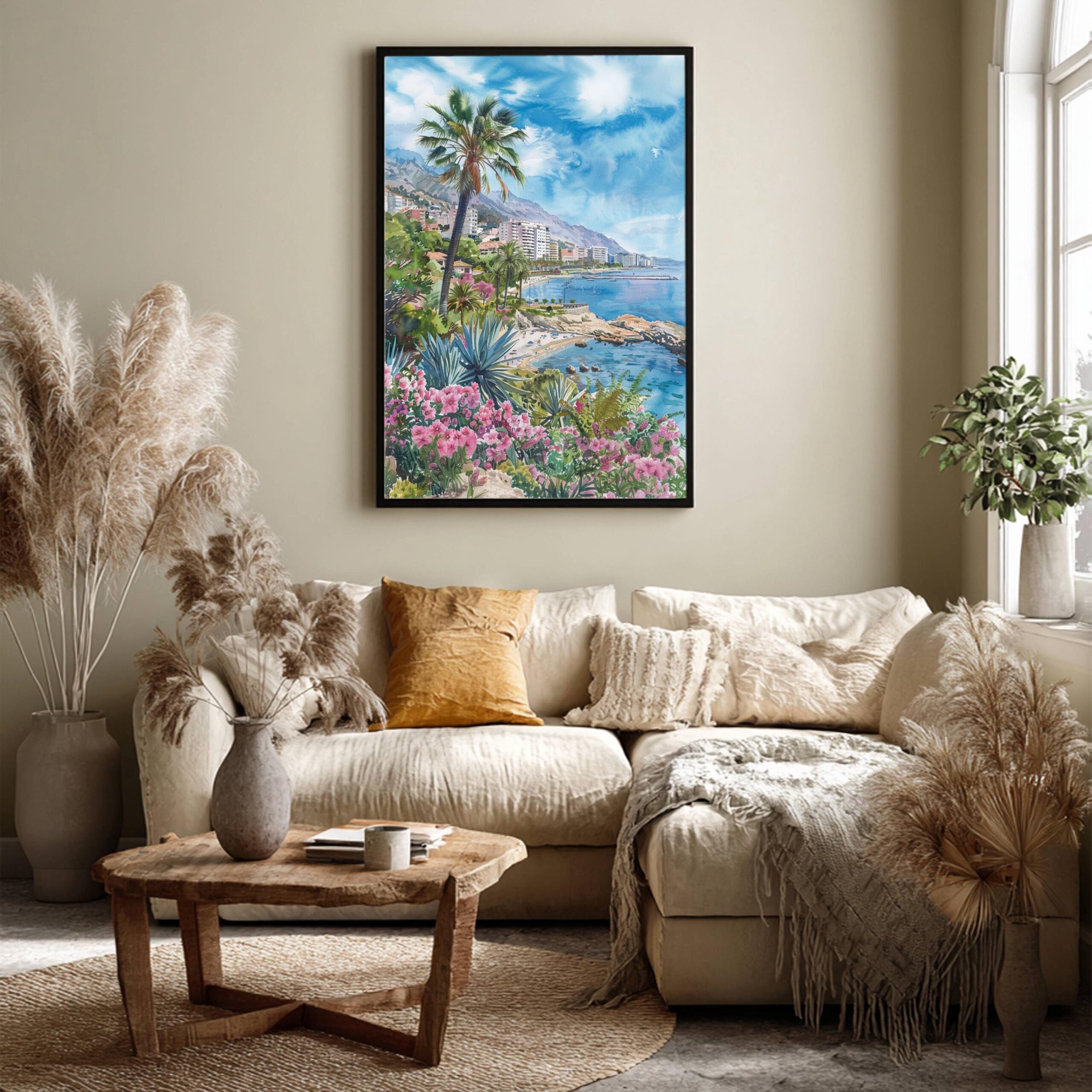 Benalmádena Spain Watercolor Print: Spanish Travel Art Poster - Image 3