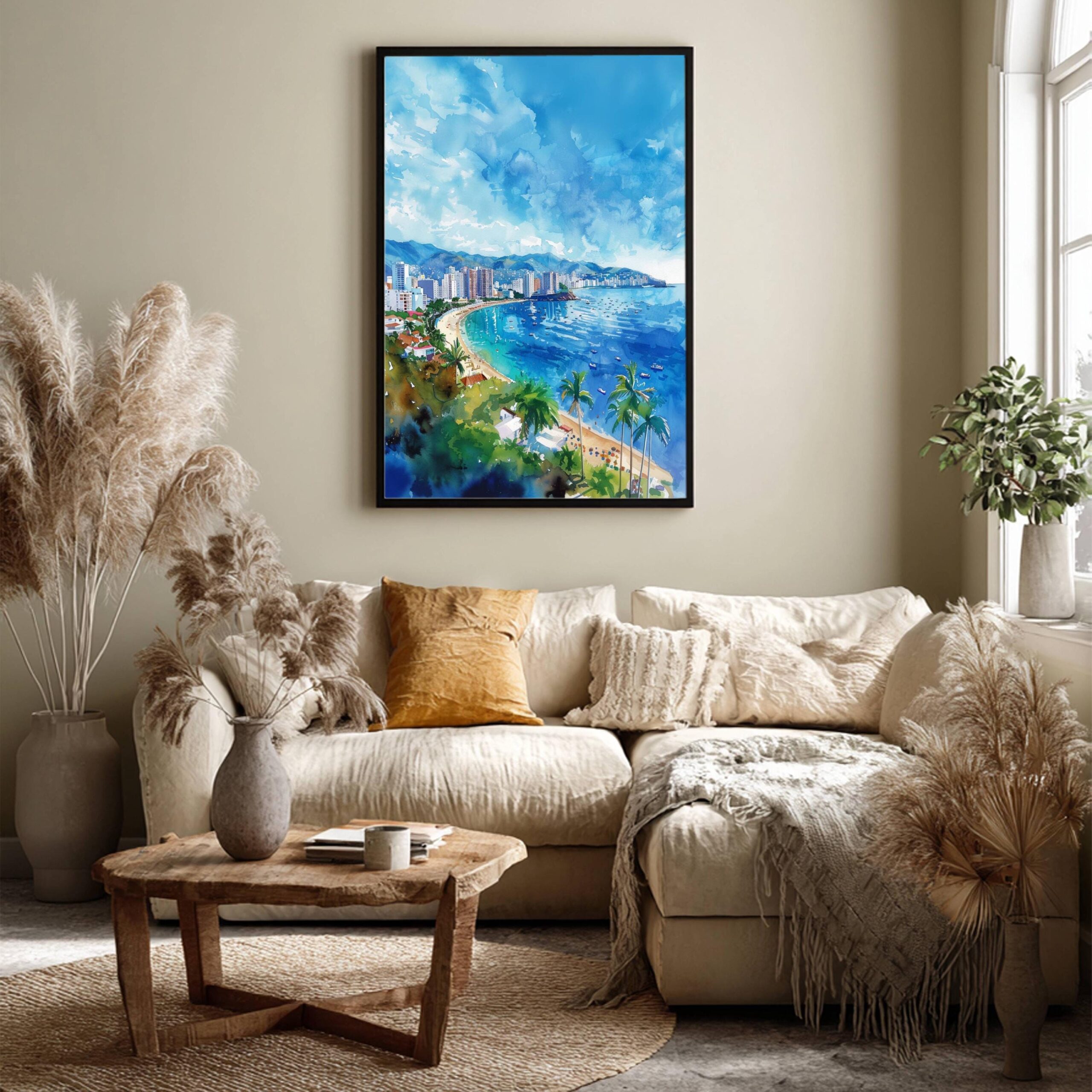 Acapulco Mexico Watercolor Print: North America Travel Art Poster - Image 3