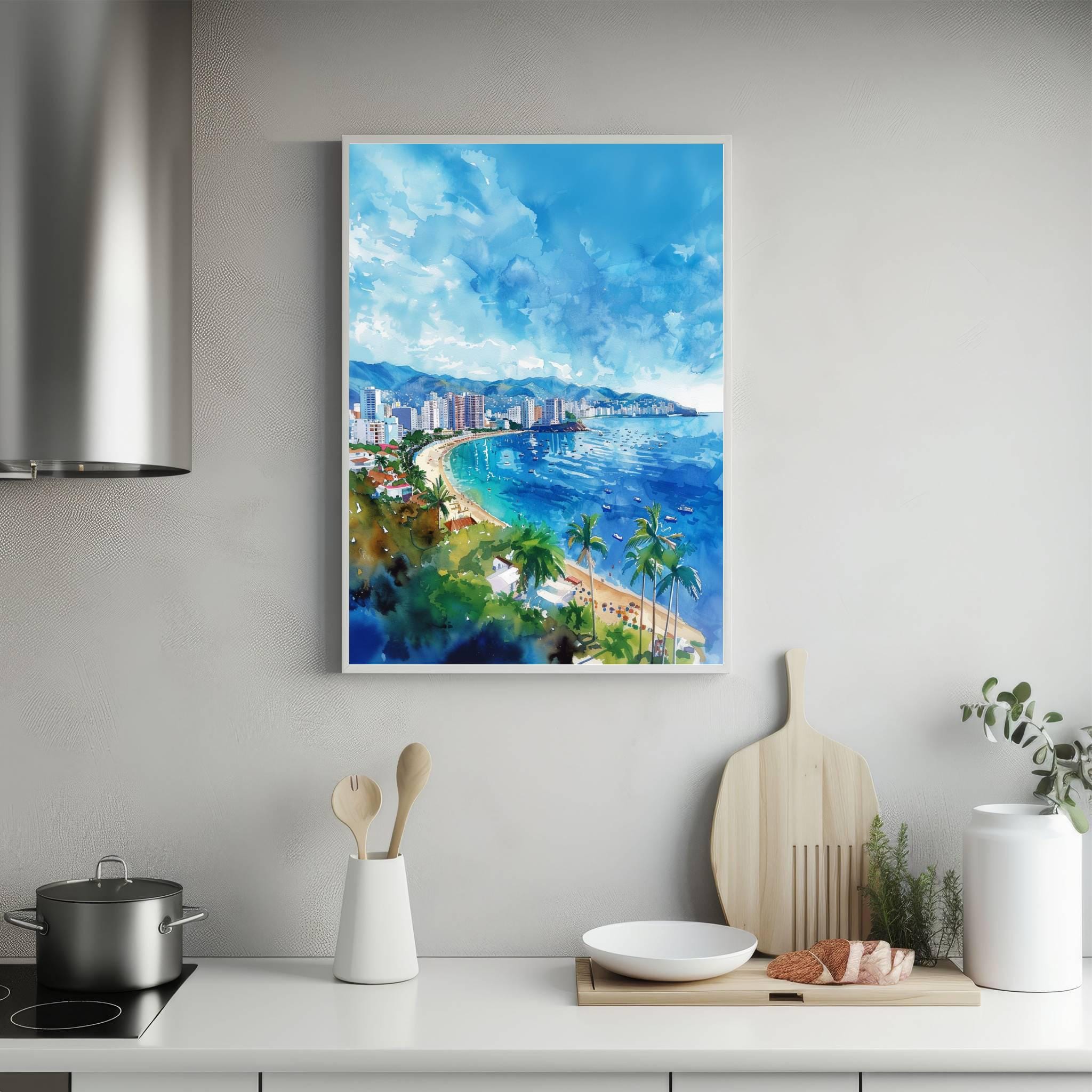 Acapulco Mexico Watercolor Print: North America Travel Art Poster - Image 5