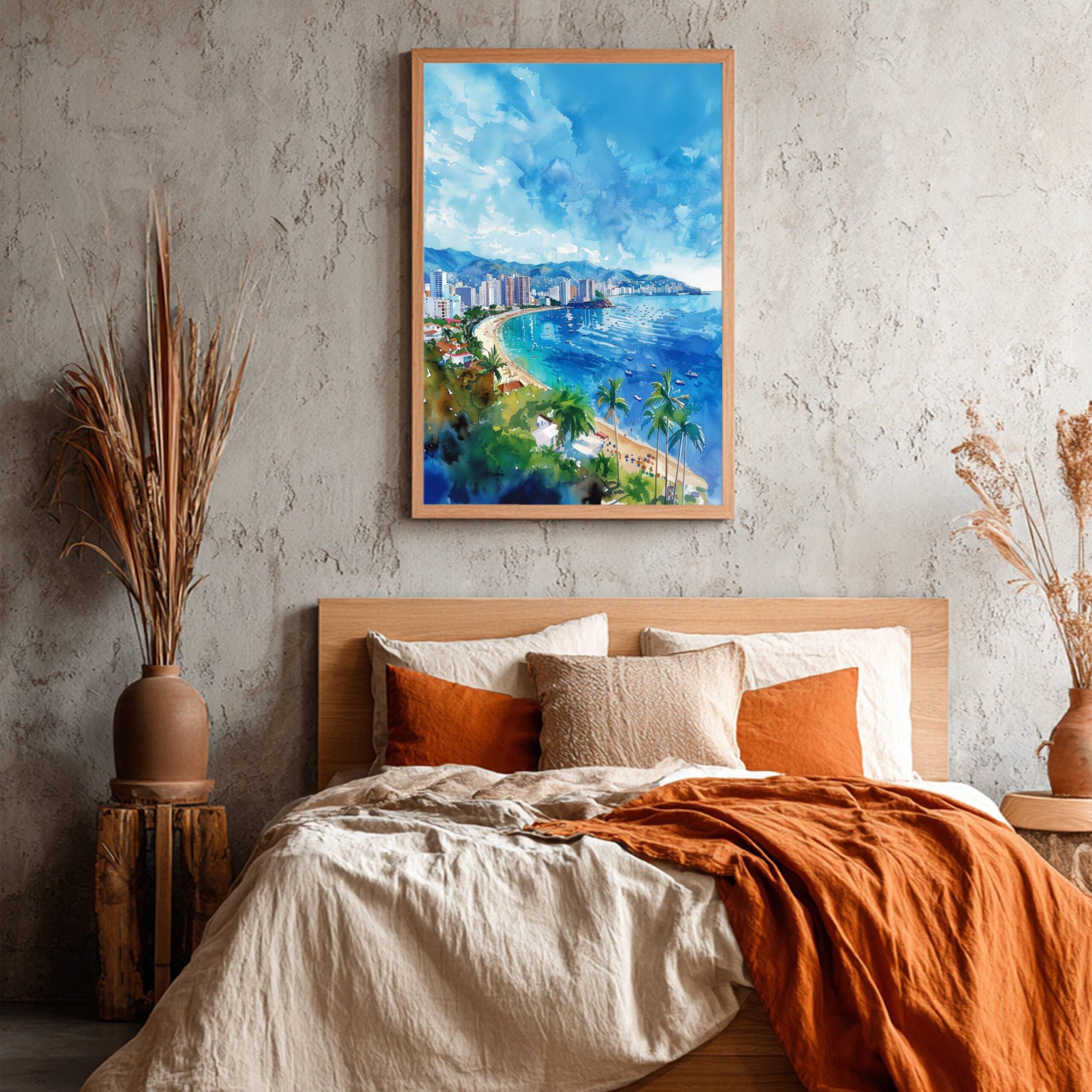 Acapulco Mexico Watercolor Print: North America Travel Art Poster - Image 4