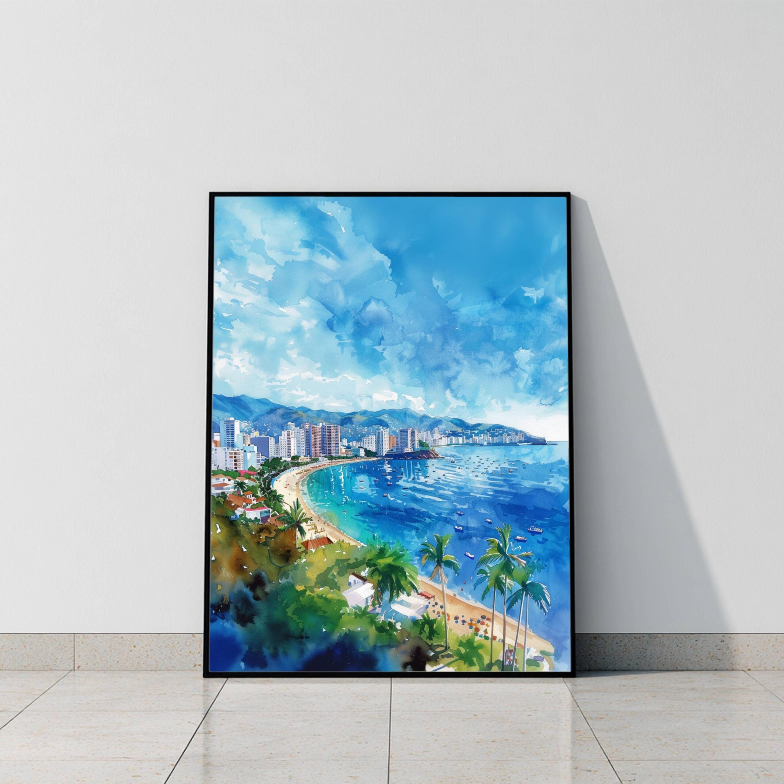 Acapulco Mexico Watercolor Print: North America Travel Art Poster - Image 10