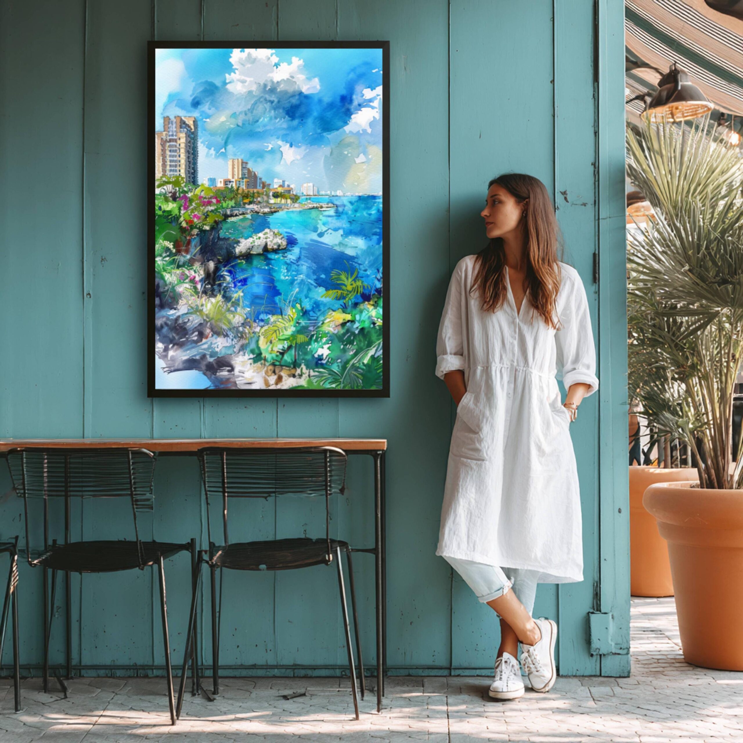 Cancun Mexico Watercolor Print : North America Travel Art Poster - Image 9