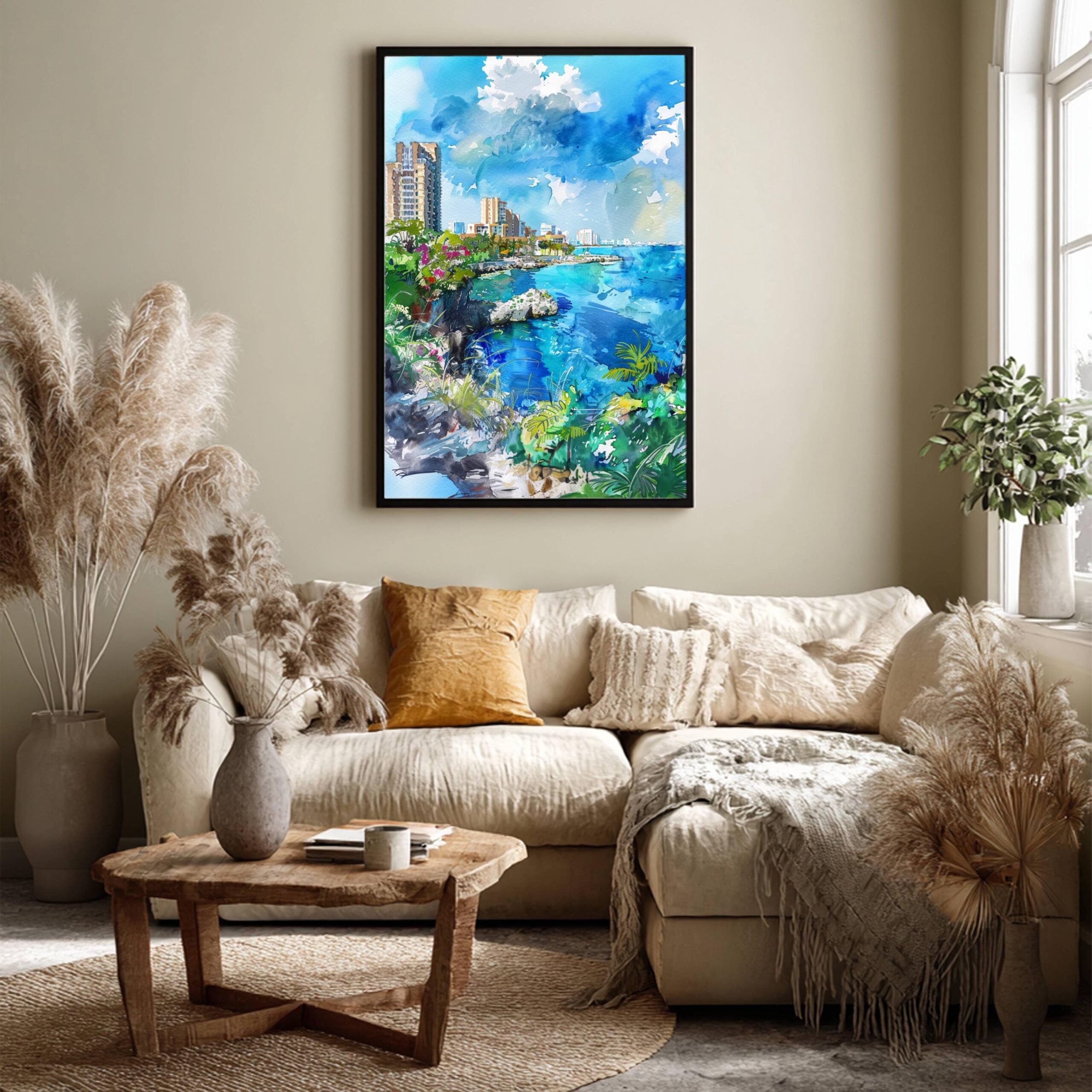 Cancun Mexico Watercolor Print : North America Travel Art Poster - Image 4