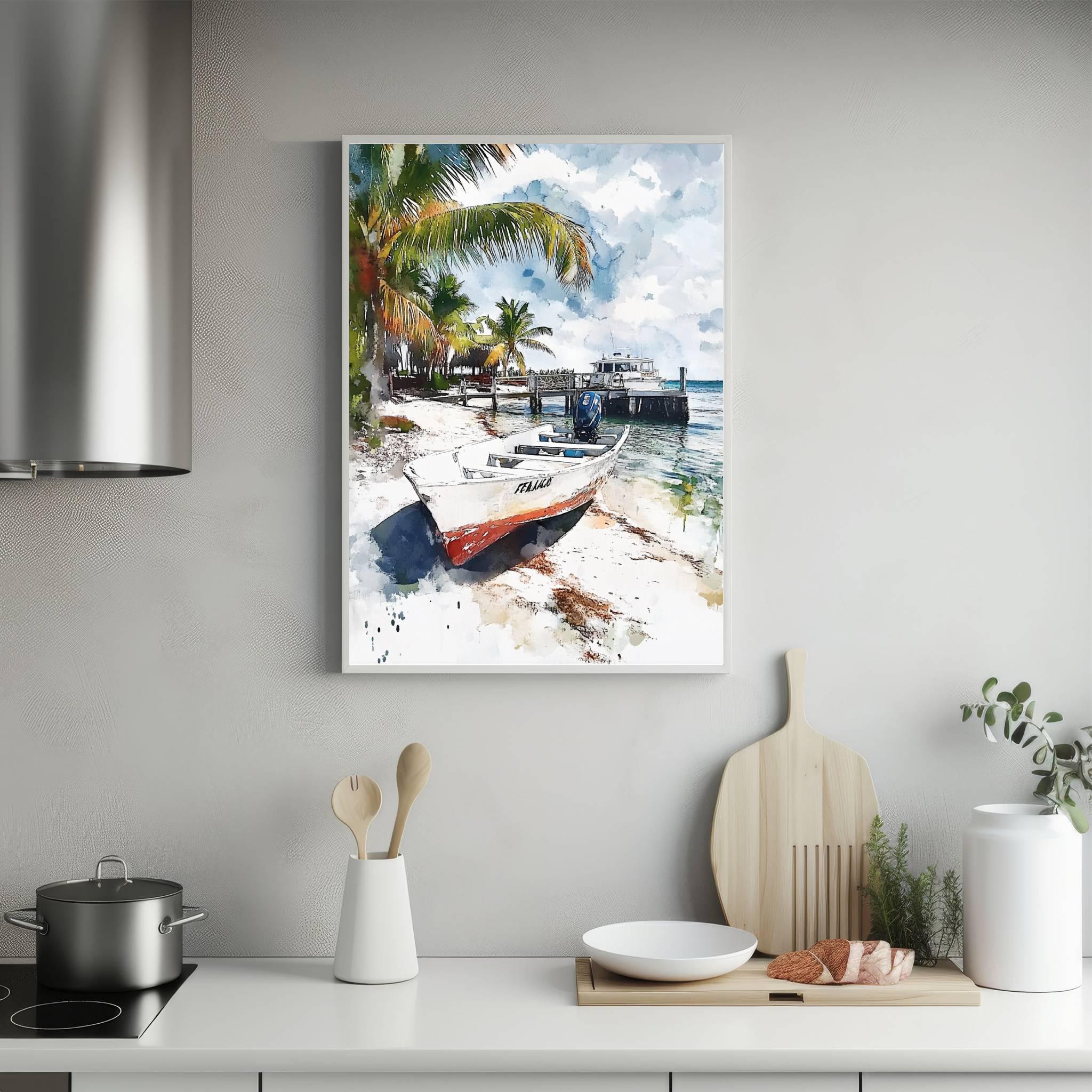 Key Largo Florida USA Watercolor Print: American Travel Art Poster - Image 5