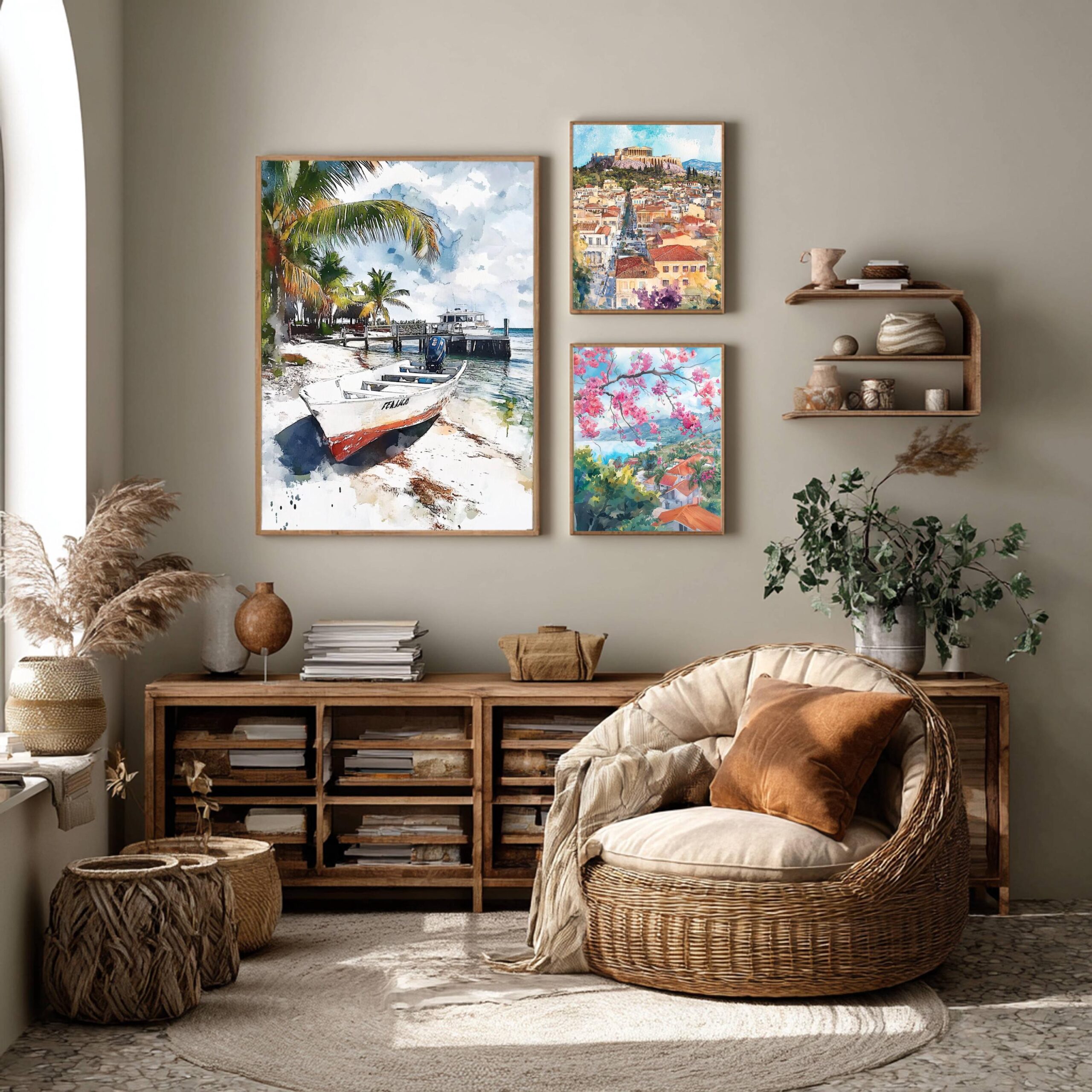 Key Largo Florida USA Watercolor Print: American Travel Art Poster - Image 2