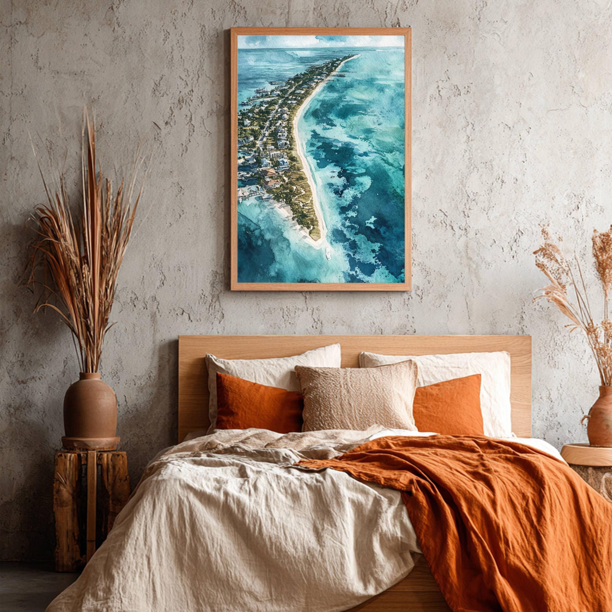 Florida Keys USA Watercolor Print: American Travel Art Poster - Image 4