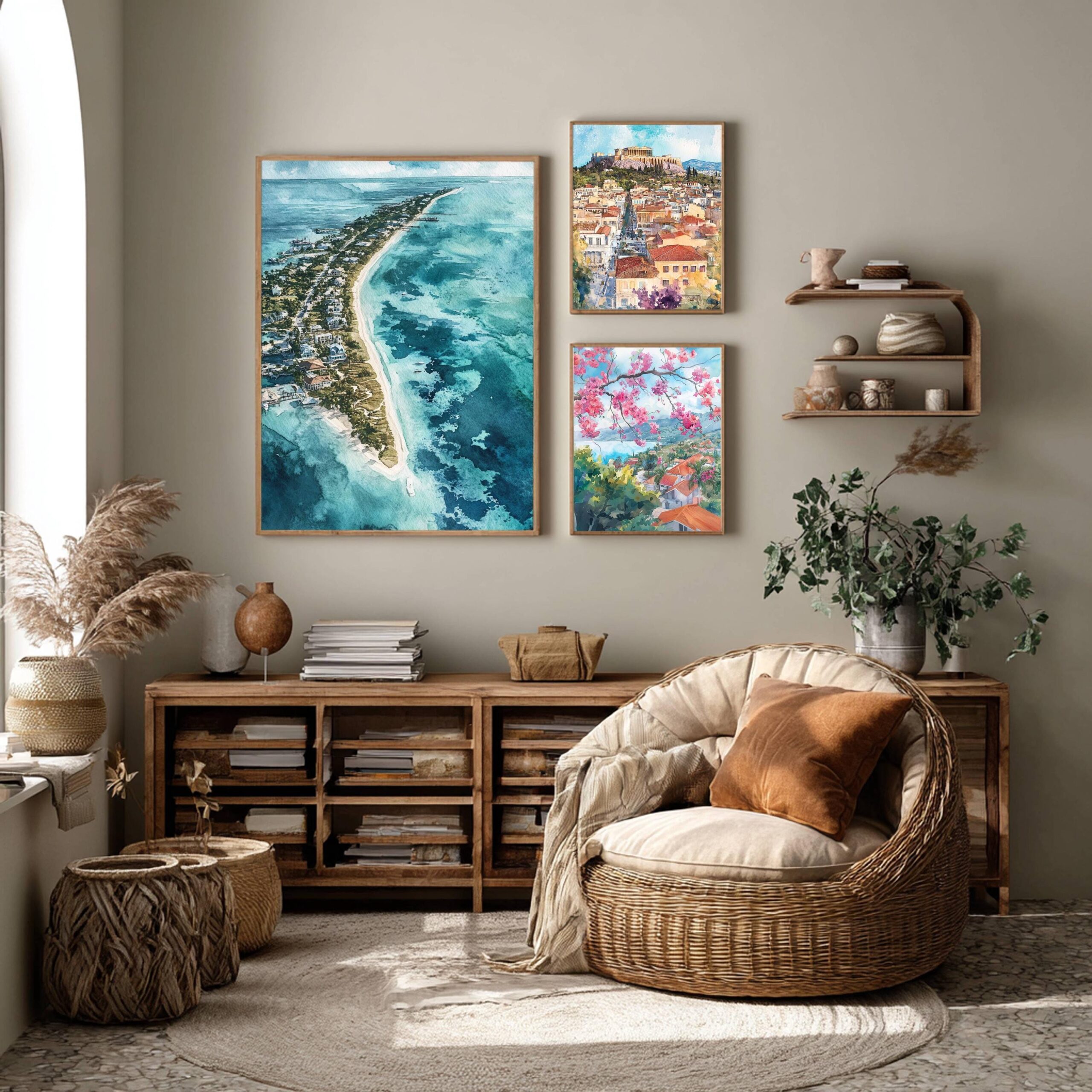 Florida Keys USA Watercolor Print: American Travel Art Poster - Image 2