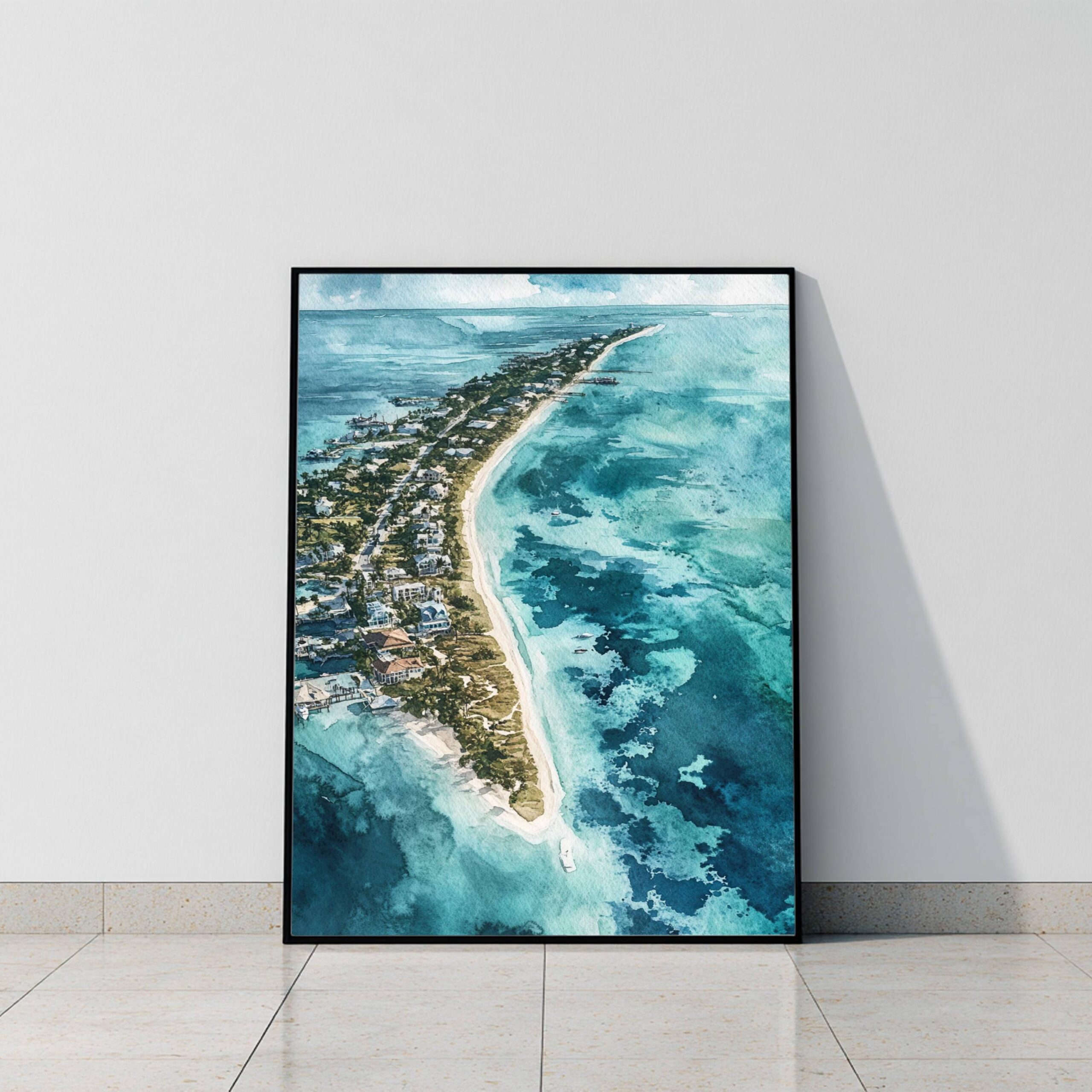 Florida Keys USA Watercolor Print: American Travel Art Poster - Image 10