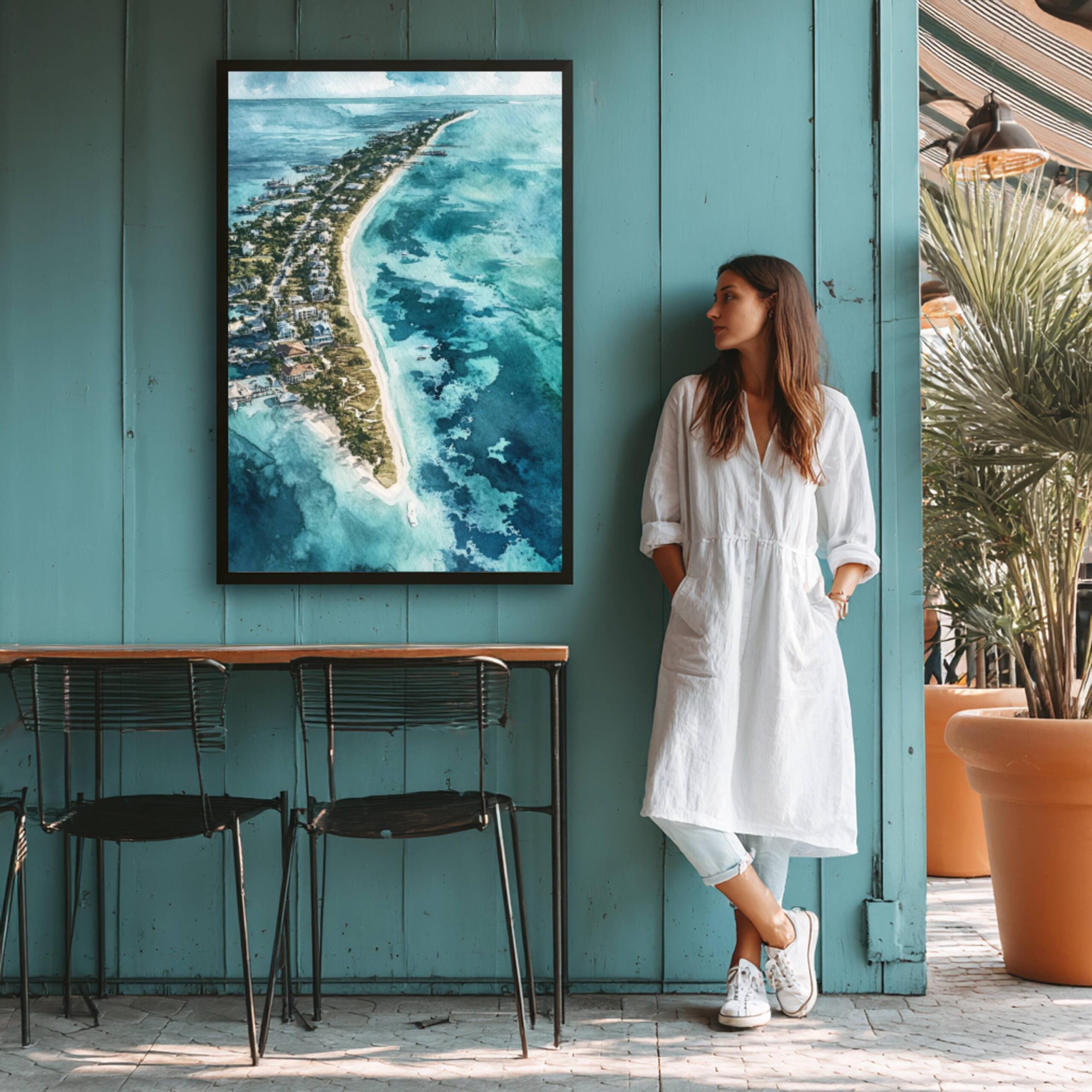 Florida Keys USA Watercolor Print: American Travel Art Poster - Image 9