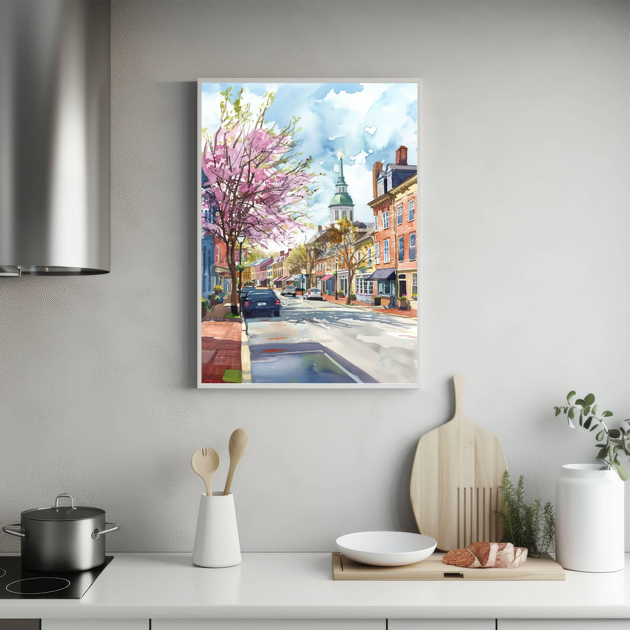 Annapolis Maryland USA Watercolor Print: American Travel Art Poster - Image 5