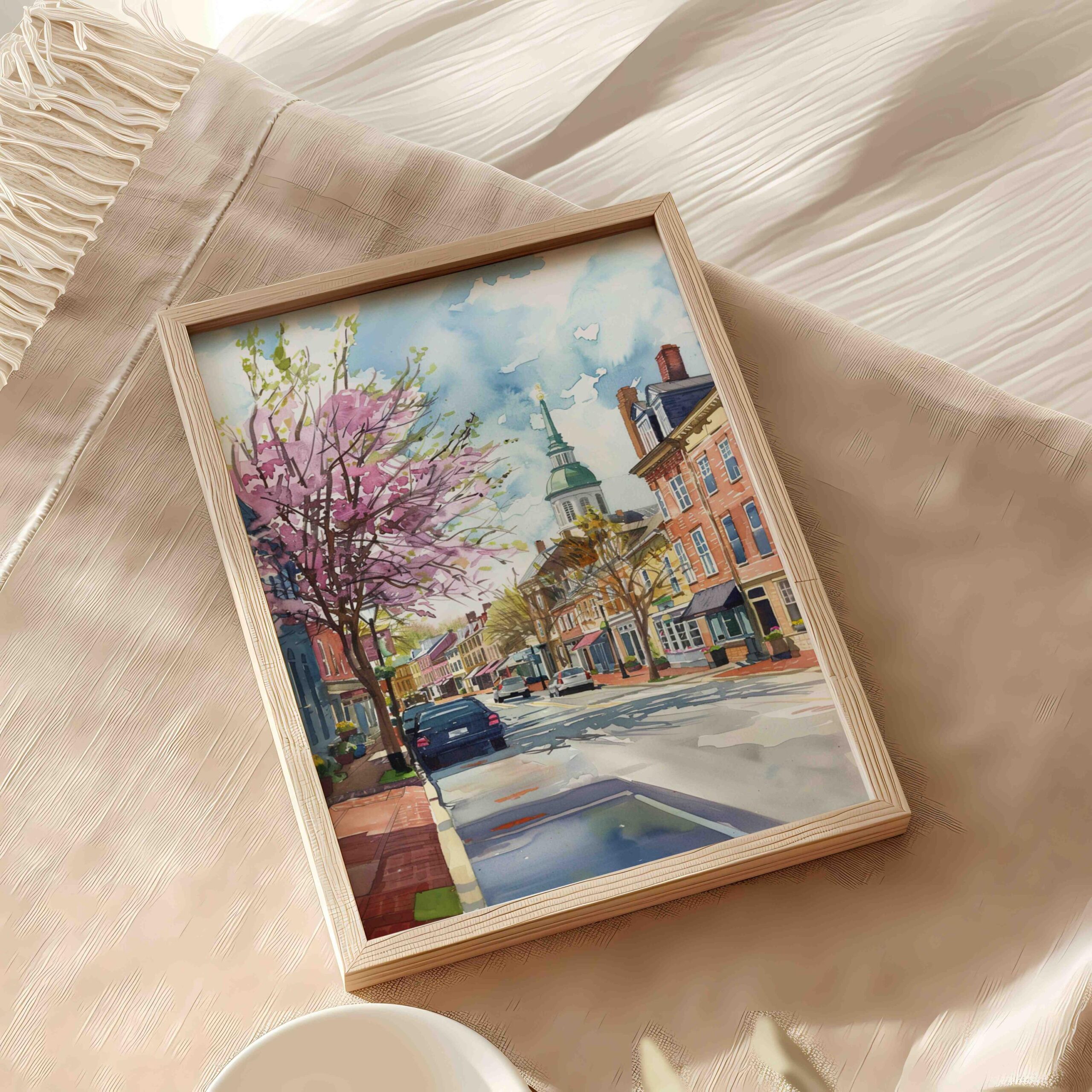 Annapolis Maryland USA Watercolor Print: American Travel Art Poster - Image 6