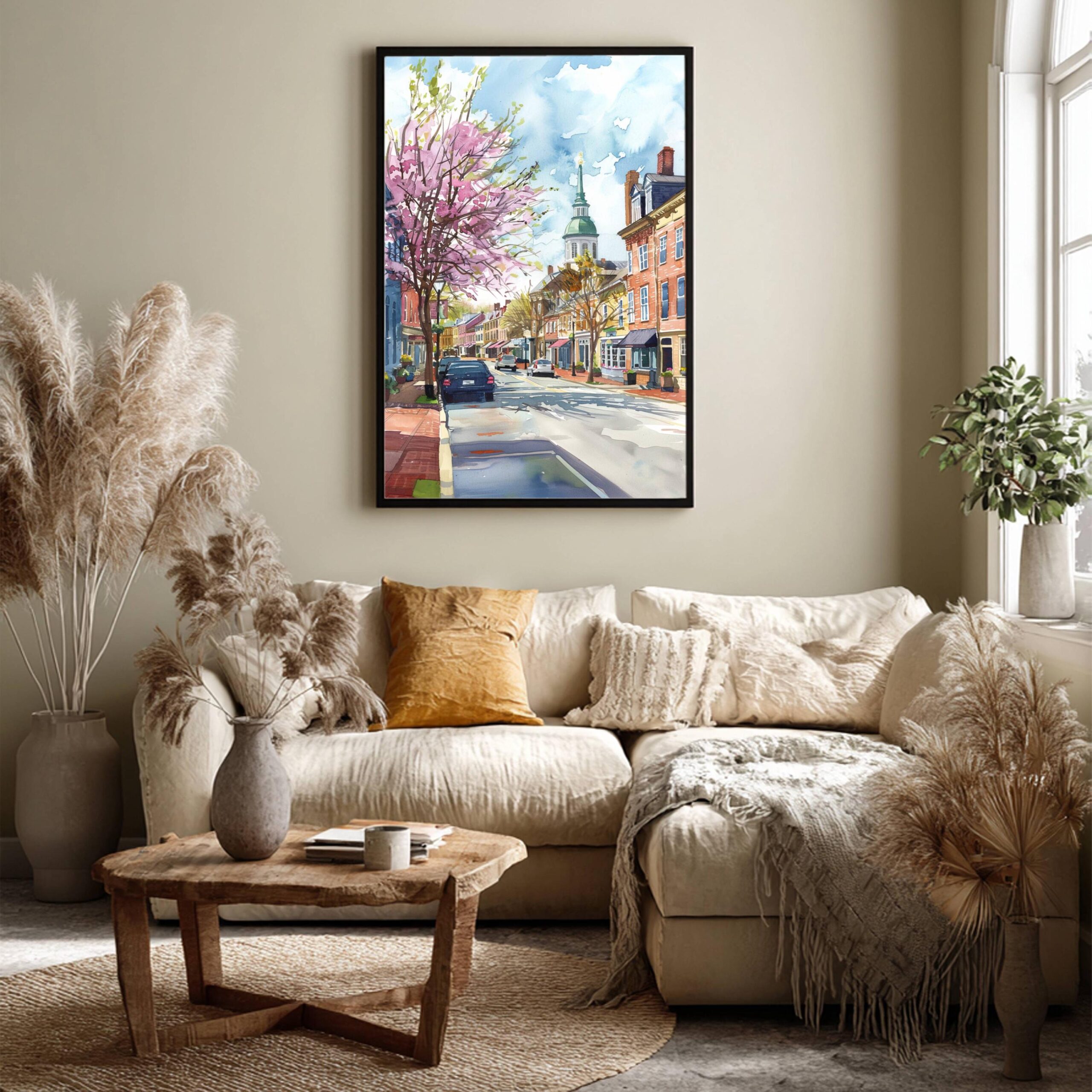 Annapolis Maryland USA Watercolor Print: American Travel Art Poster - Image 4