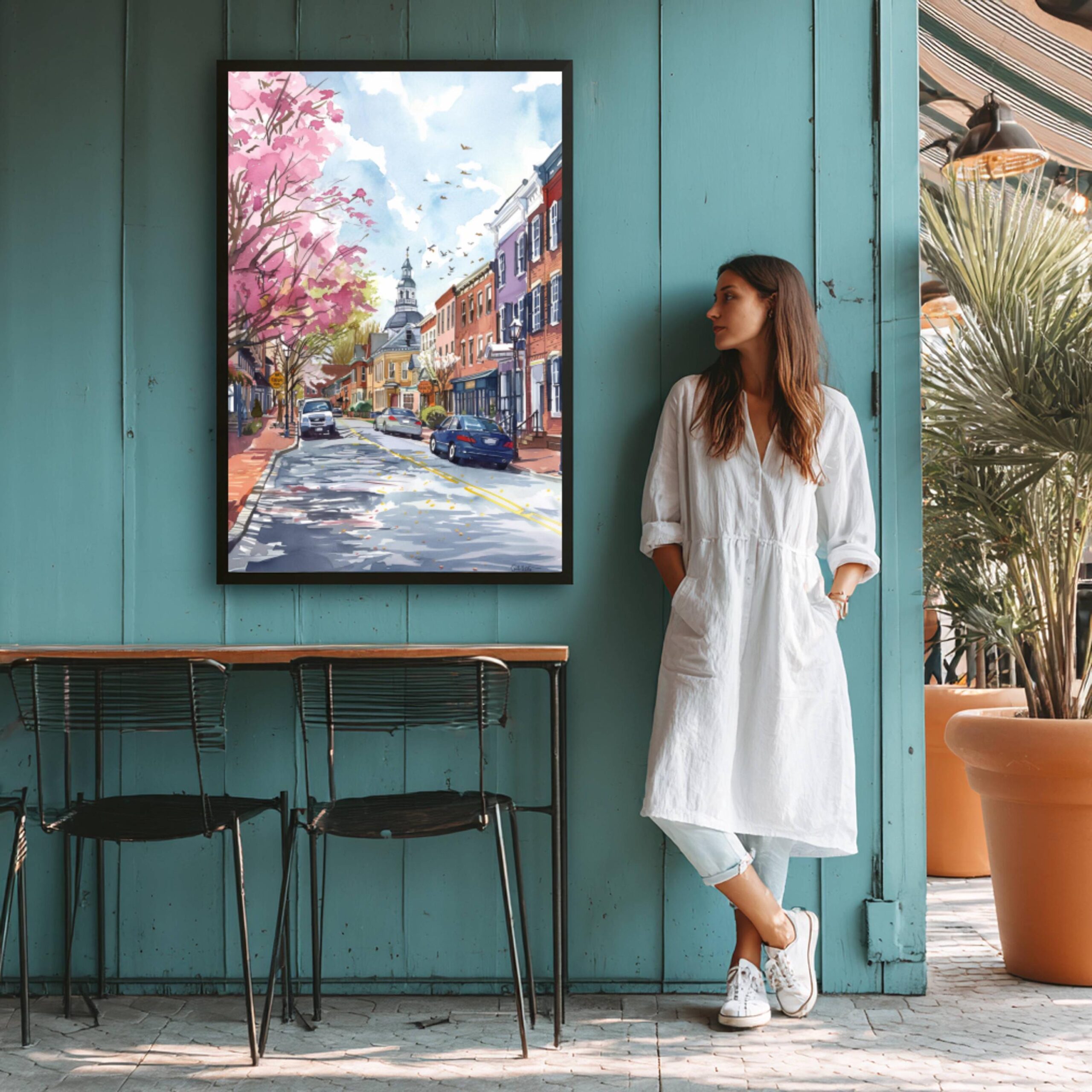 Annapolis Maryland USA Watercolor Print: American Travel Art Poster - Image 9