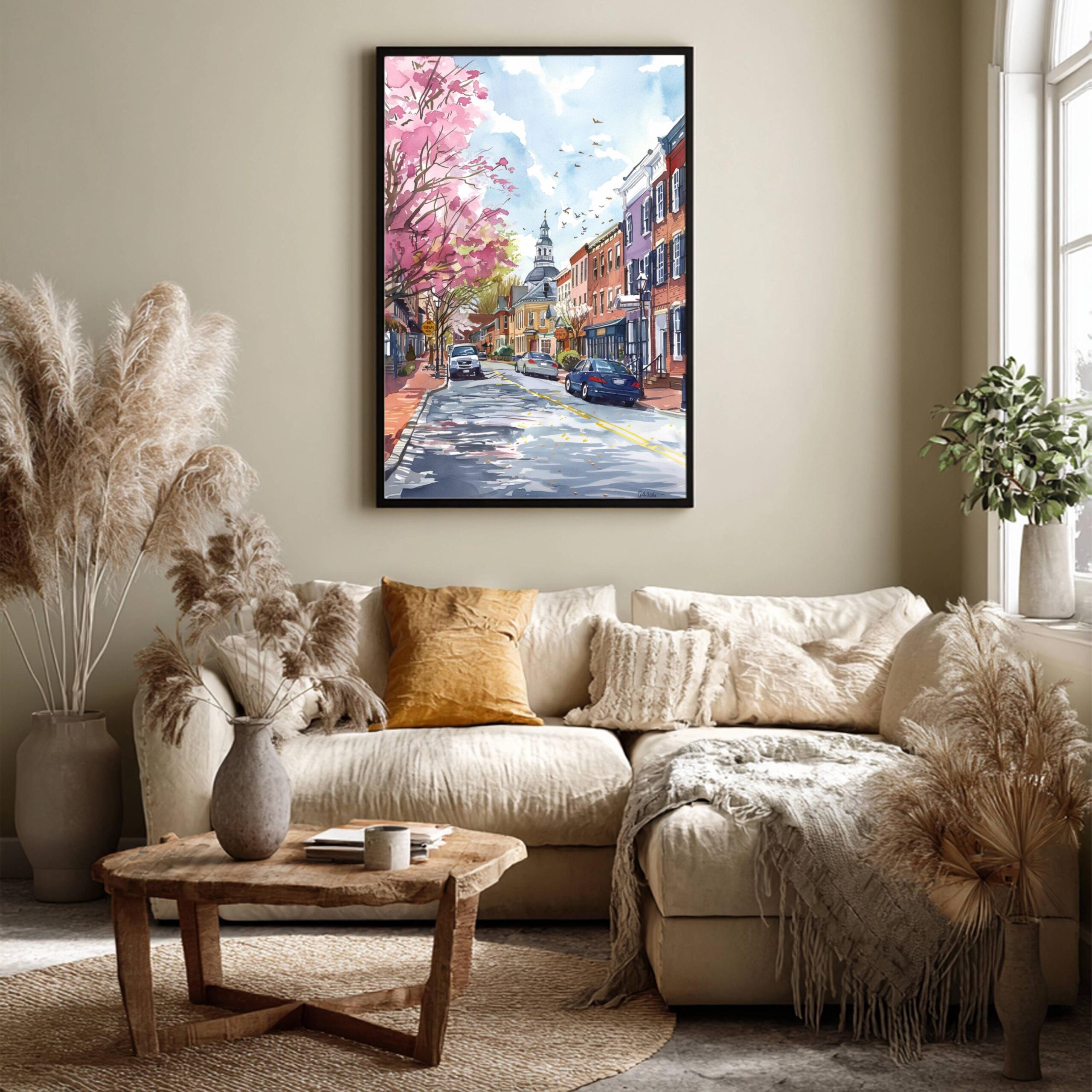 Annapolis Maryland USA Watercolor Print: American Travel Art Poster - Image 3