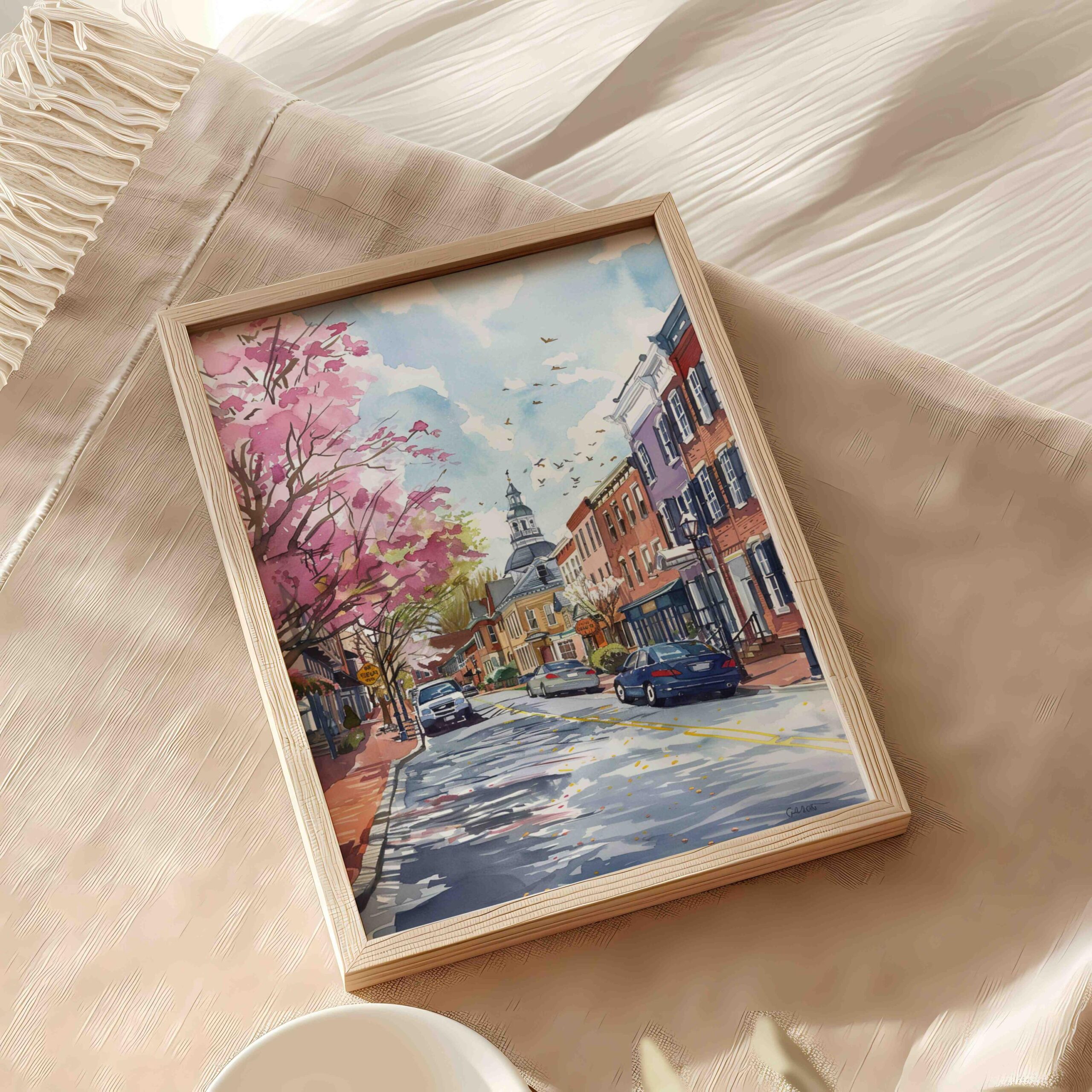 Annapolis Maryland USA Watercolor Print: American Travel Art Poster - Image 6